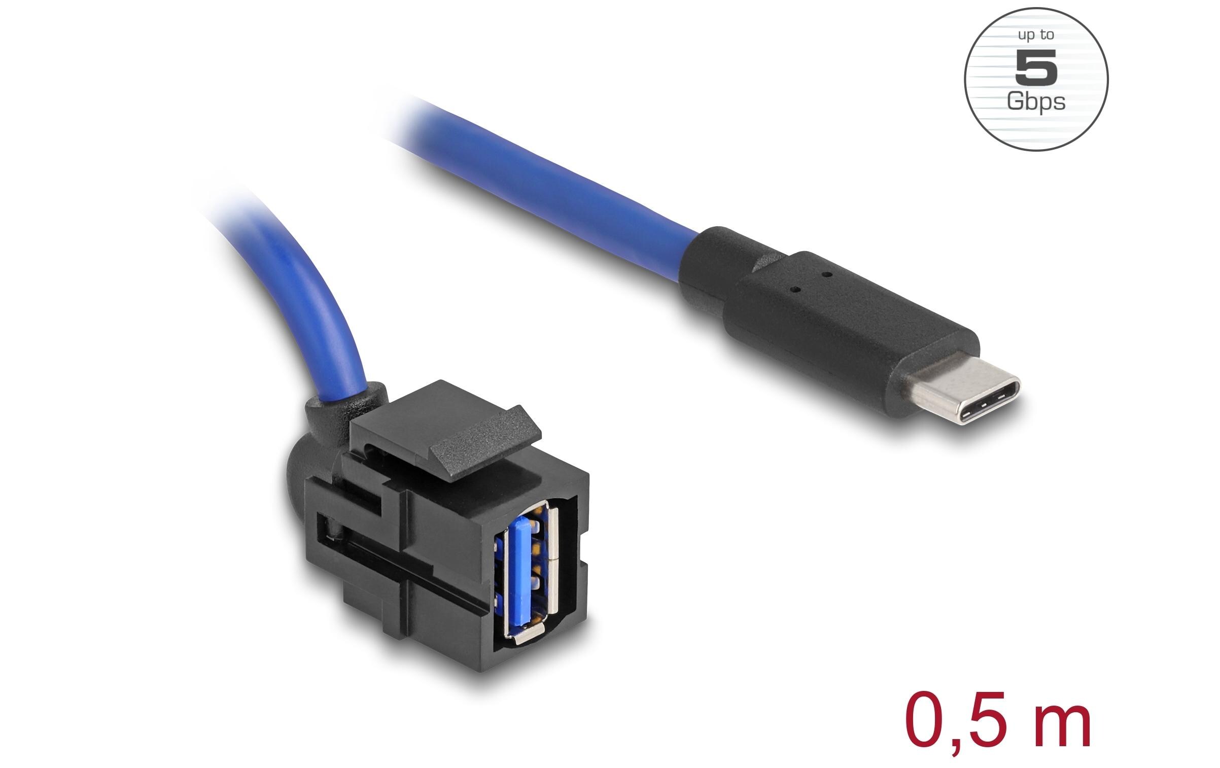 Delock Keystone-Modul USB 5 Gbps A zu USB Type-C