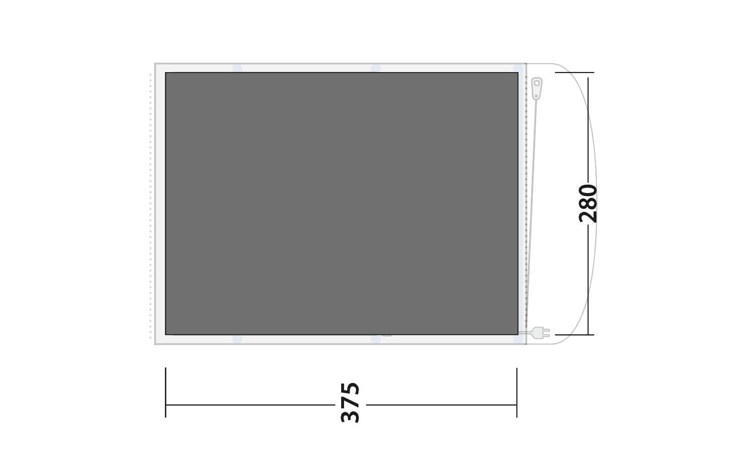 Outwell Zeltunterlage Footprint Elmdale 5PA, 375 cm x 280 cm