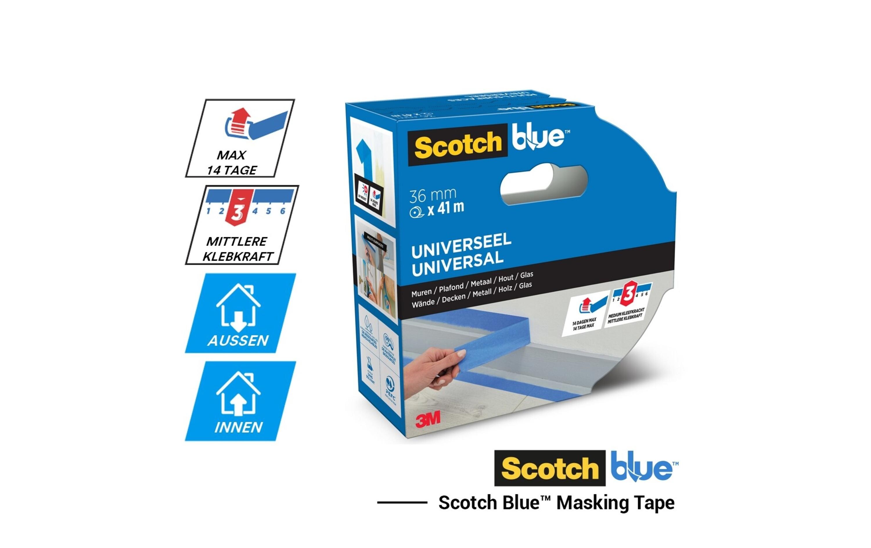 3M Malerabdeckband ScotchBlue Premium 48 mm x 41 m, Blau