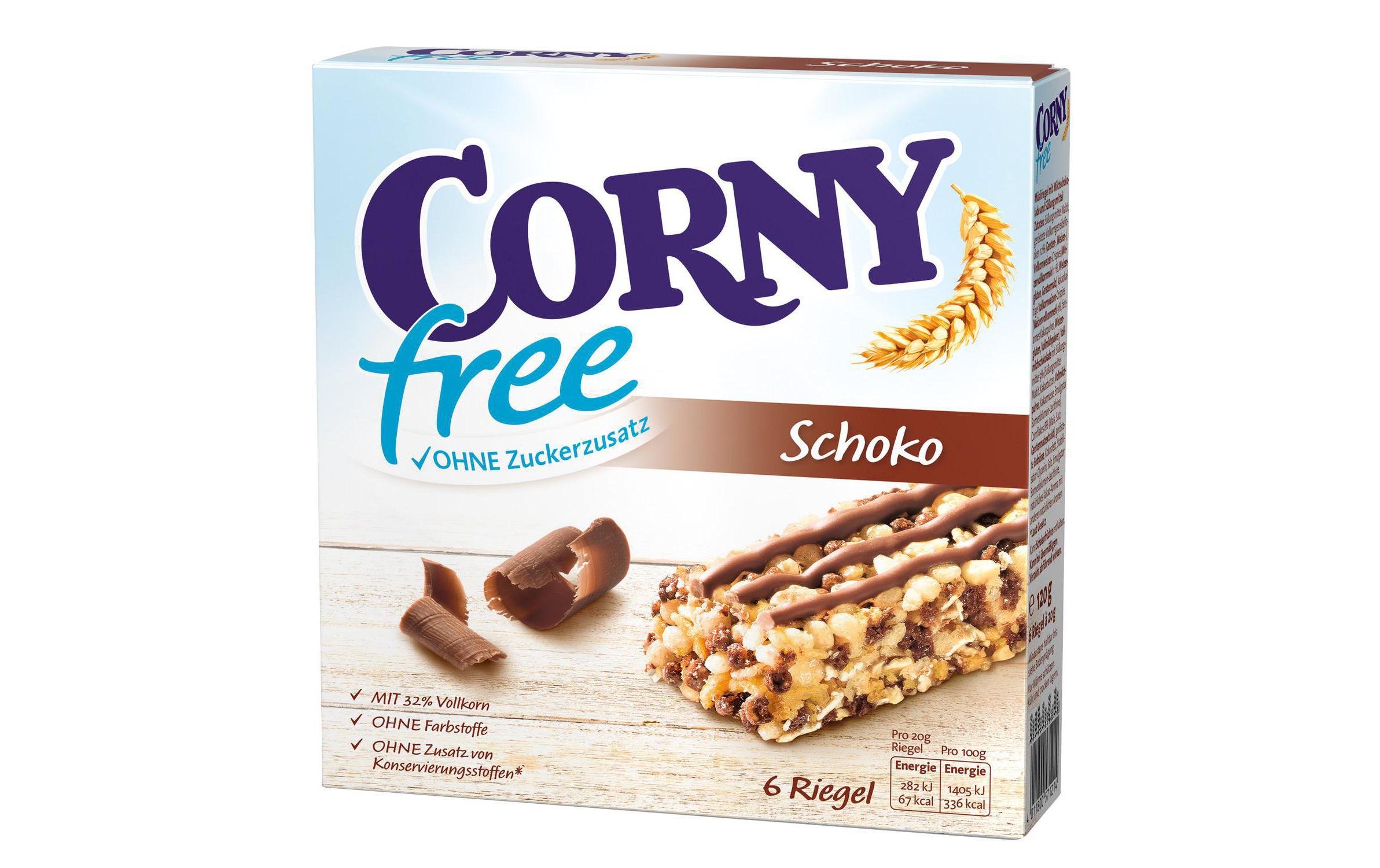 Corny Riegel Free Schoko 6 x 25 g