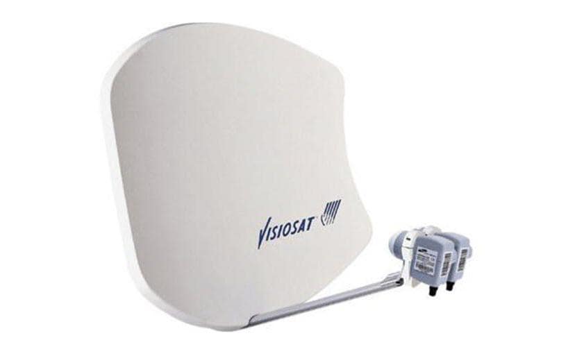 Visiosat SAT Antenne G2 Weiss, 75 x 64 cm