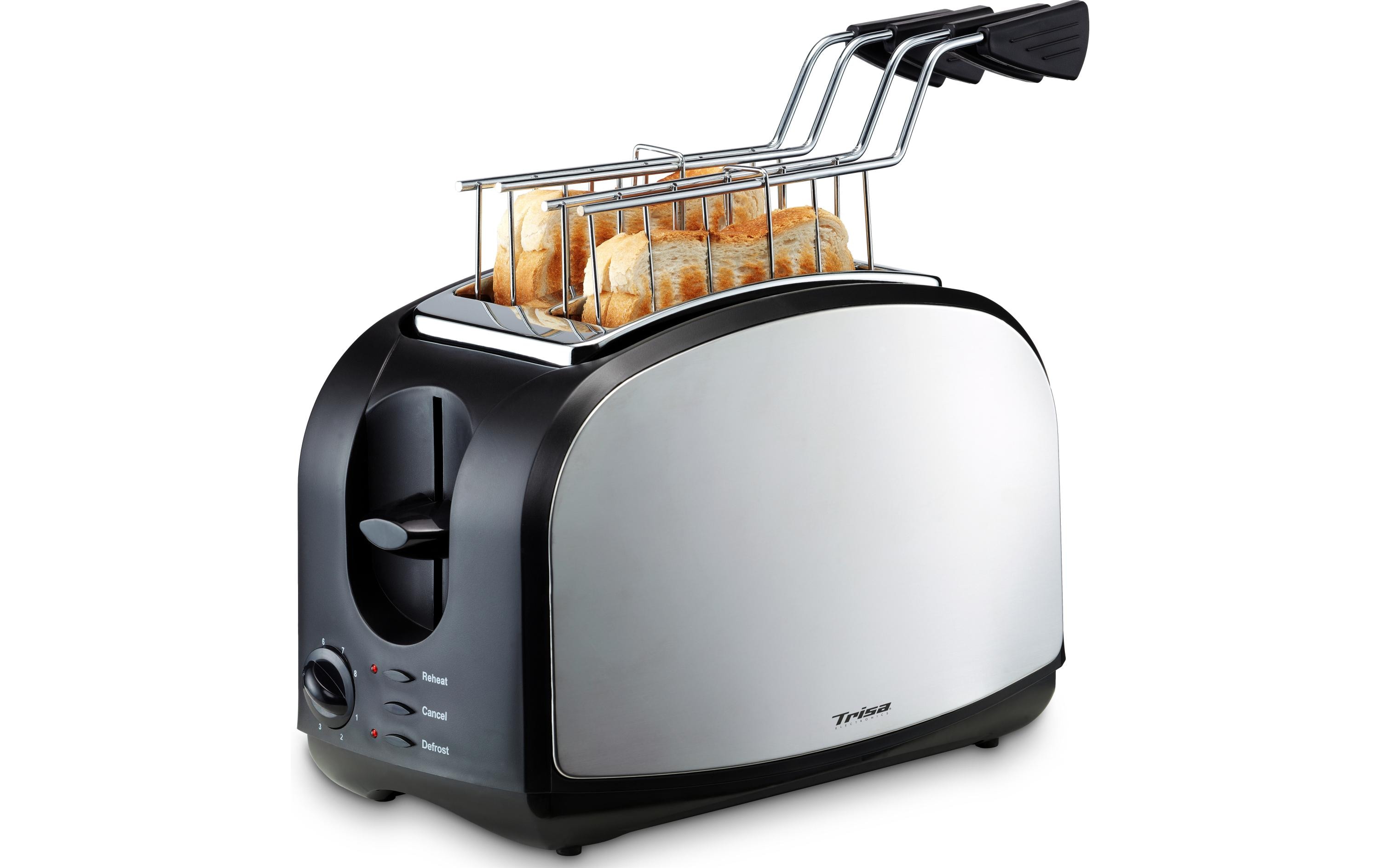 Trisa Toaster Crispy Snack Silber/Schwarz