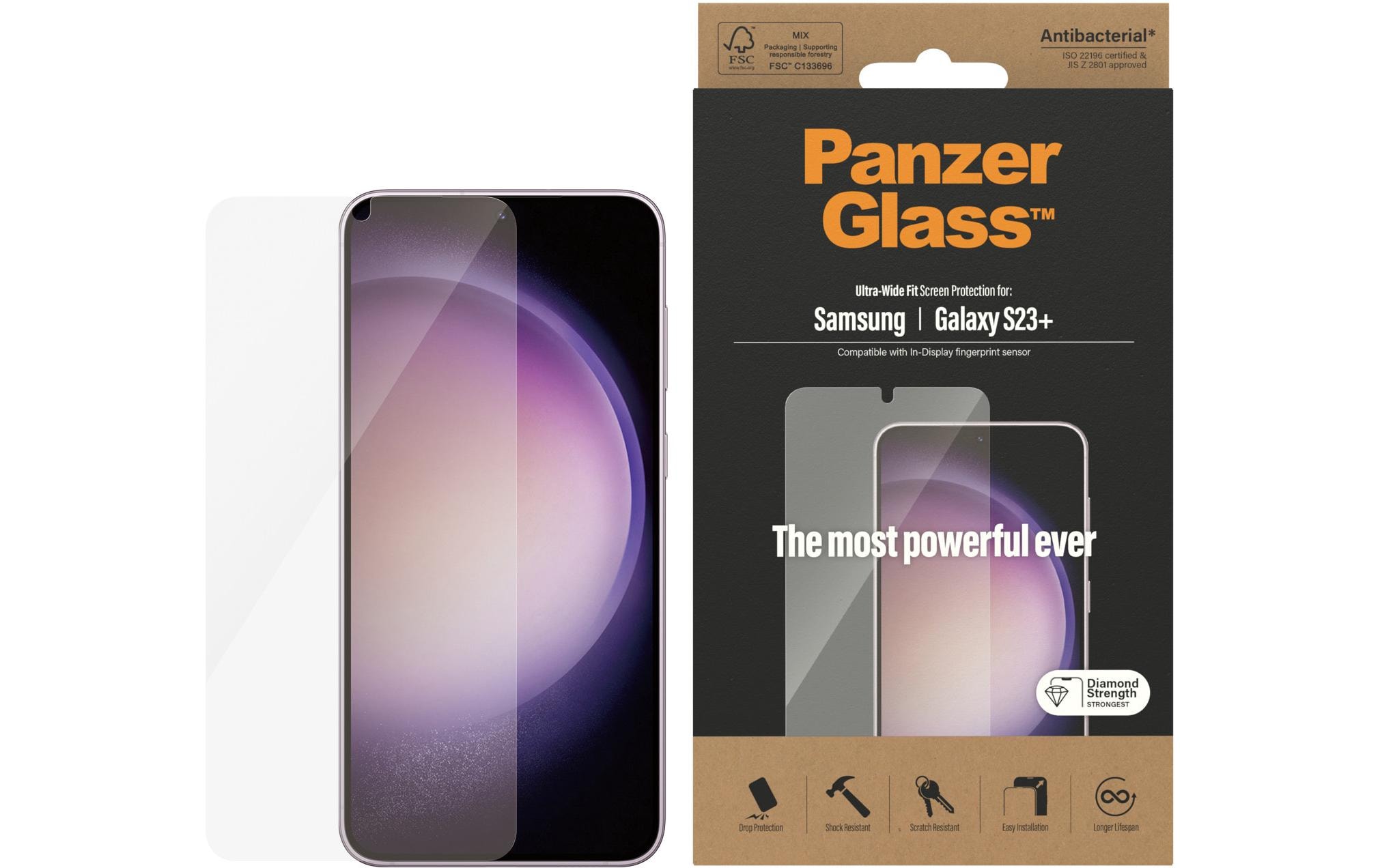 Panzerglass Displayschutz Ultra Wide Fit Galaxy S23+