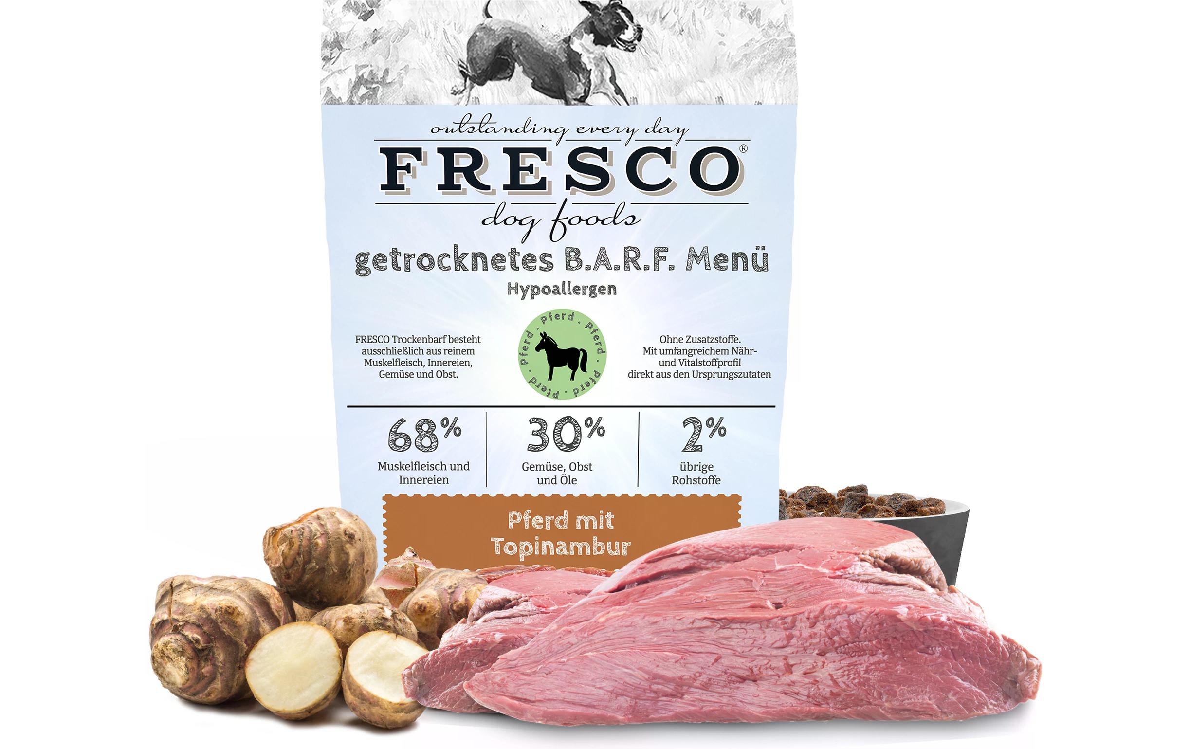 FRESCO Trockenfutter Hypoallergen-Menü Pferd mit Topinambur, 2.5 kg