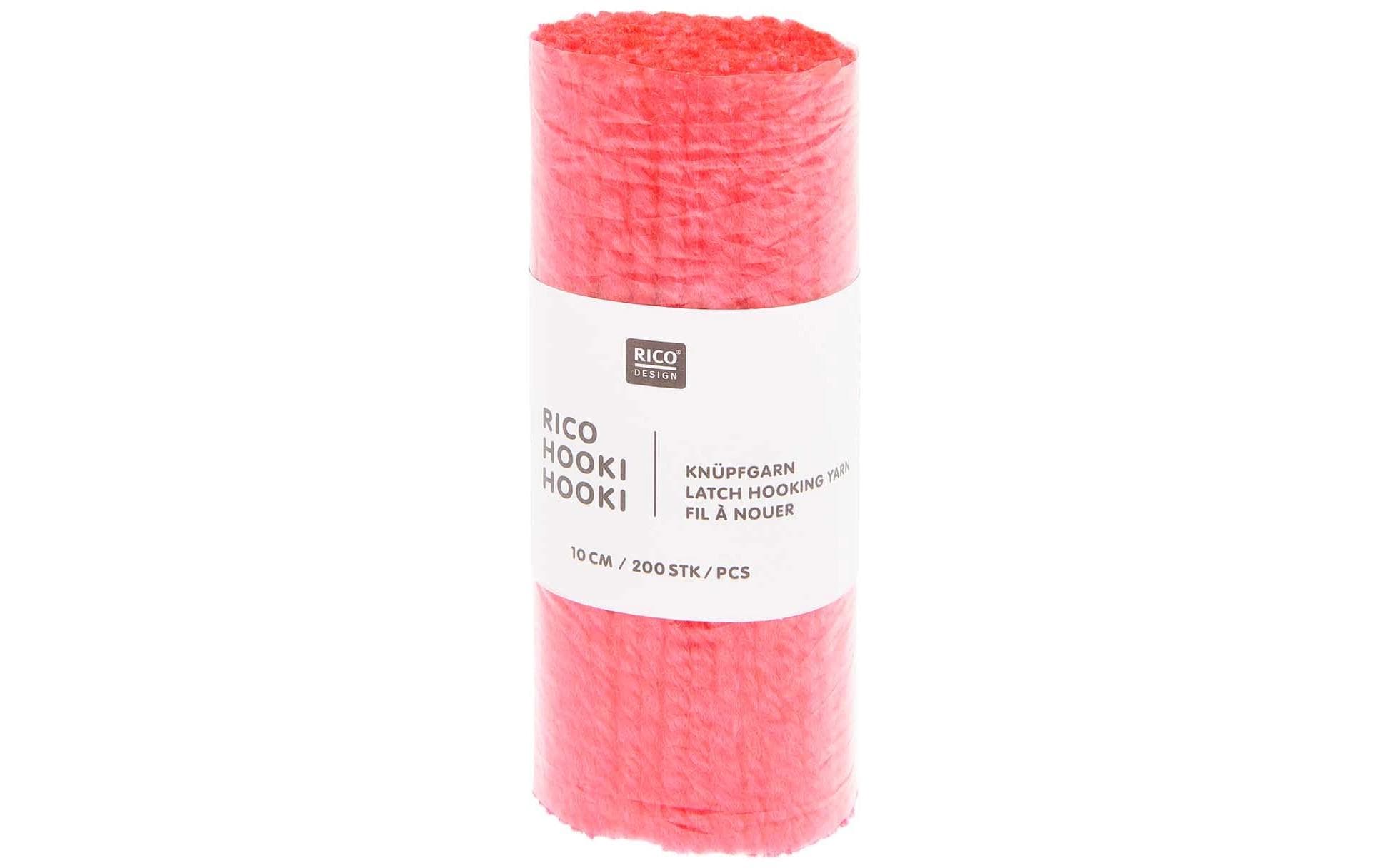 Rico Design Hooki Knüpfgarn Neonpink