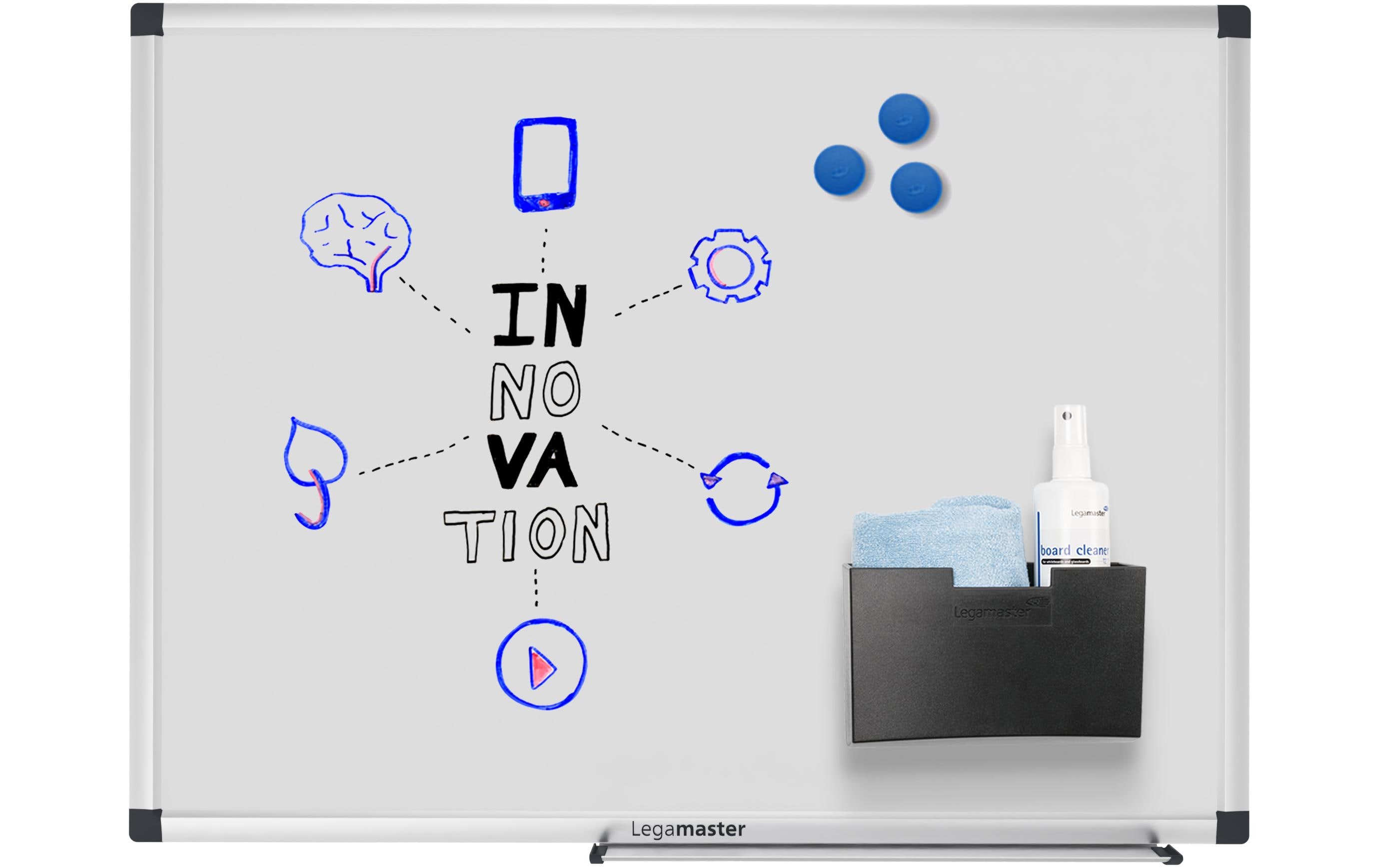 Legamaster Magnethaftendes Whiteboard Unite 45 cm x 60 cm, Weiss