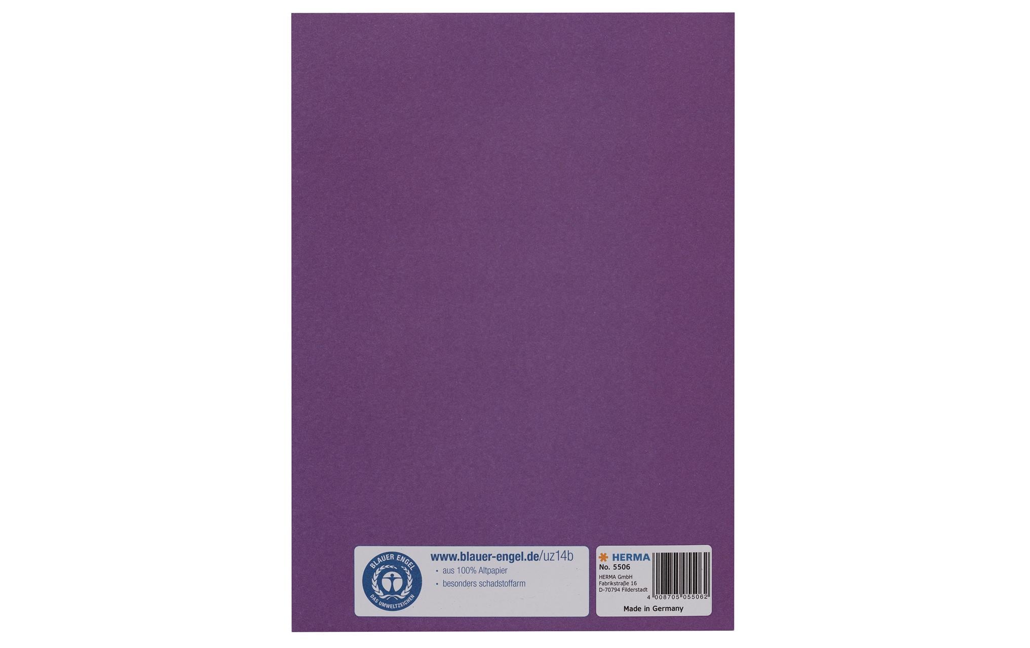 HERMA Einbandpapier A5 Recycling Violett