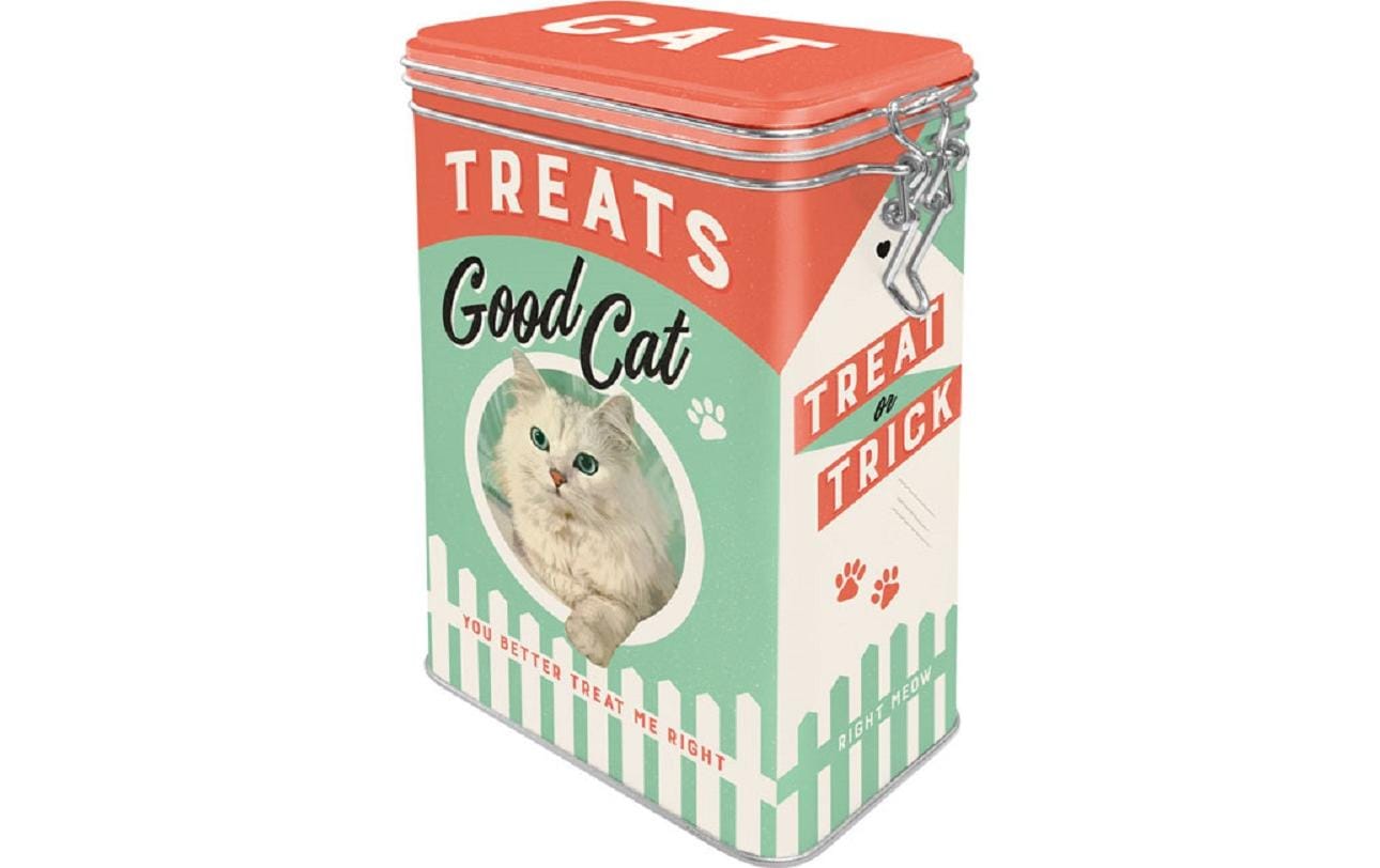 Nostalgic Art Vorratsdose Cat Treats 1.3 l, Mehrfarbig