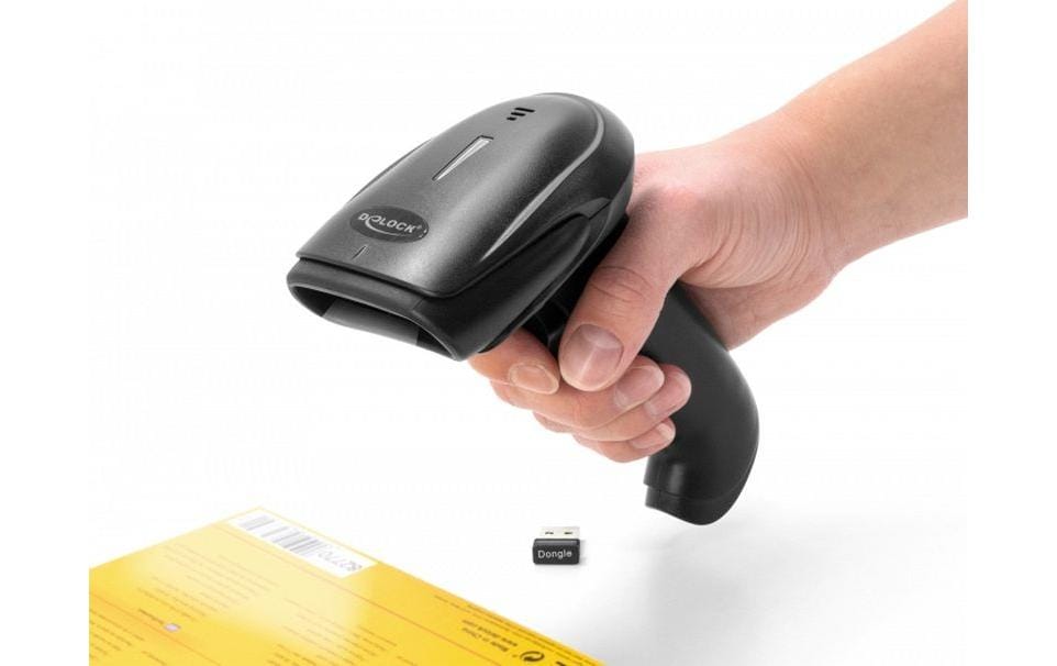 Delock Barcode Scanner 90564 1D, 2.4 GHz, USB und Bluetooth