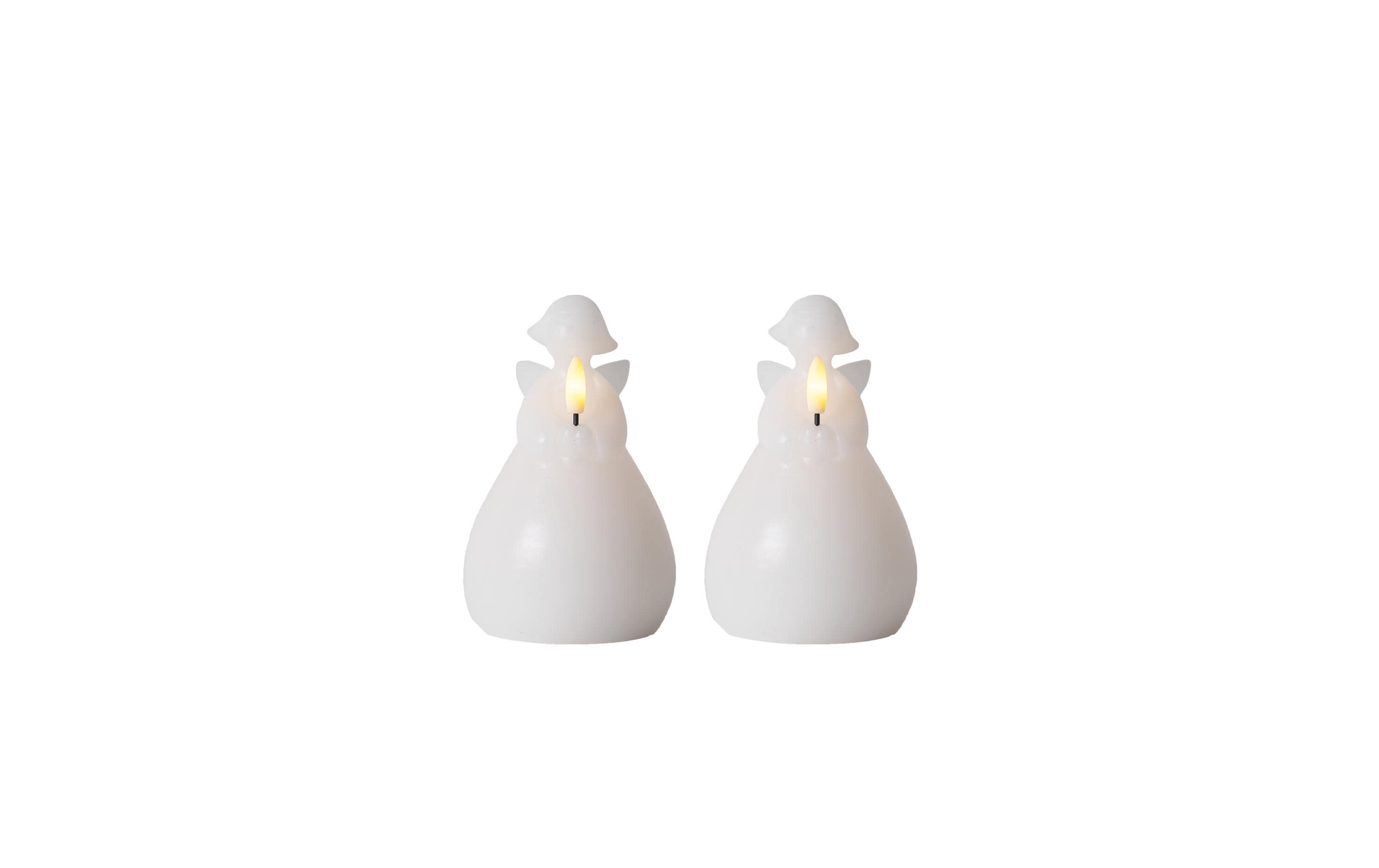 Sirius LED-Kerzen Set Lucia, Ø 6.5 x H 10 cm, Weiss