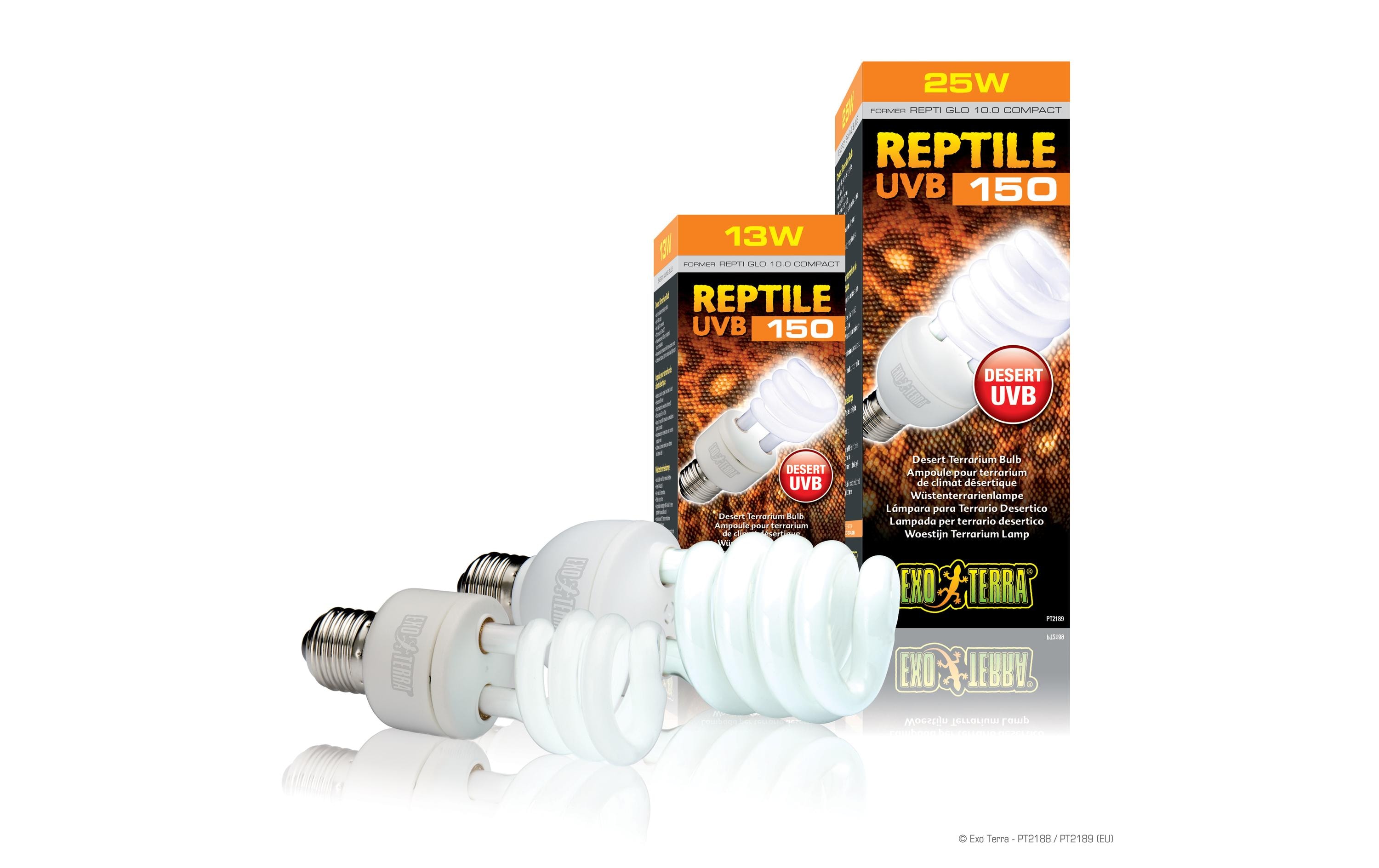 Exo Terra Terrarienlampe Reptile UVB150 E27, 25W, 19.3 cm