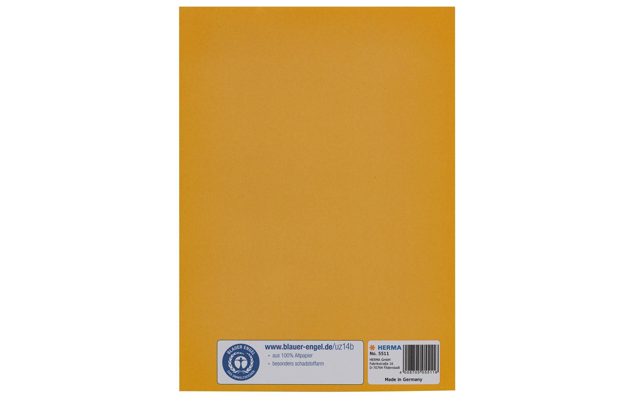 HERMA Einbandpapier A5 Recycling Gelb