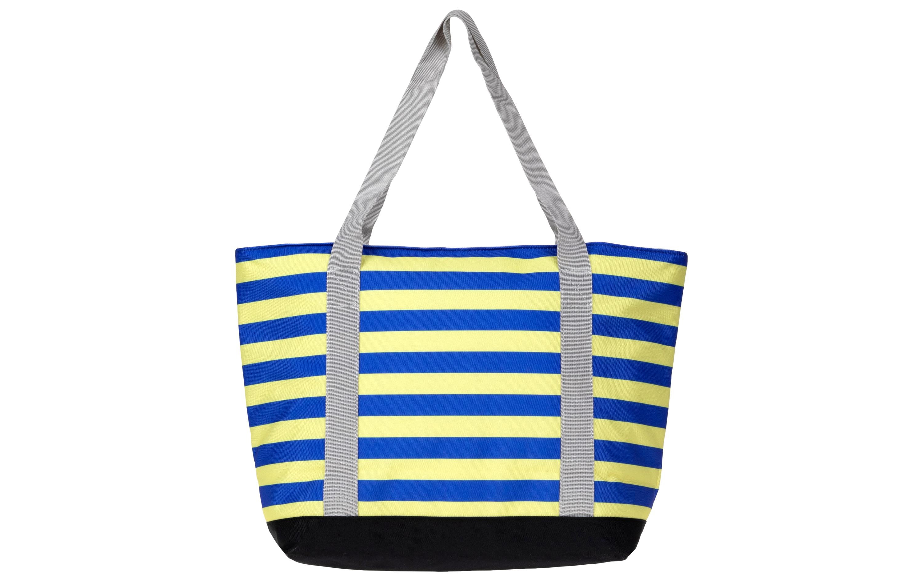 KOOR Kühltasche Shopper Strisce Giallo / Blu