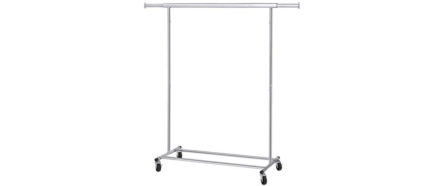 Songmics Garderobenständer Verchromt 160 cm, Silber