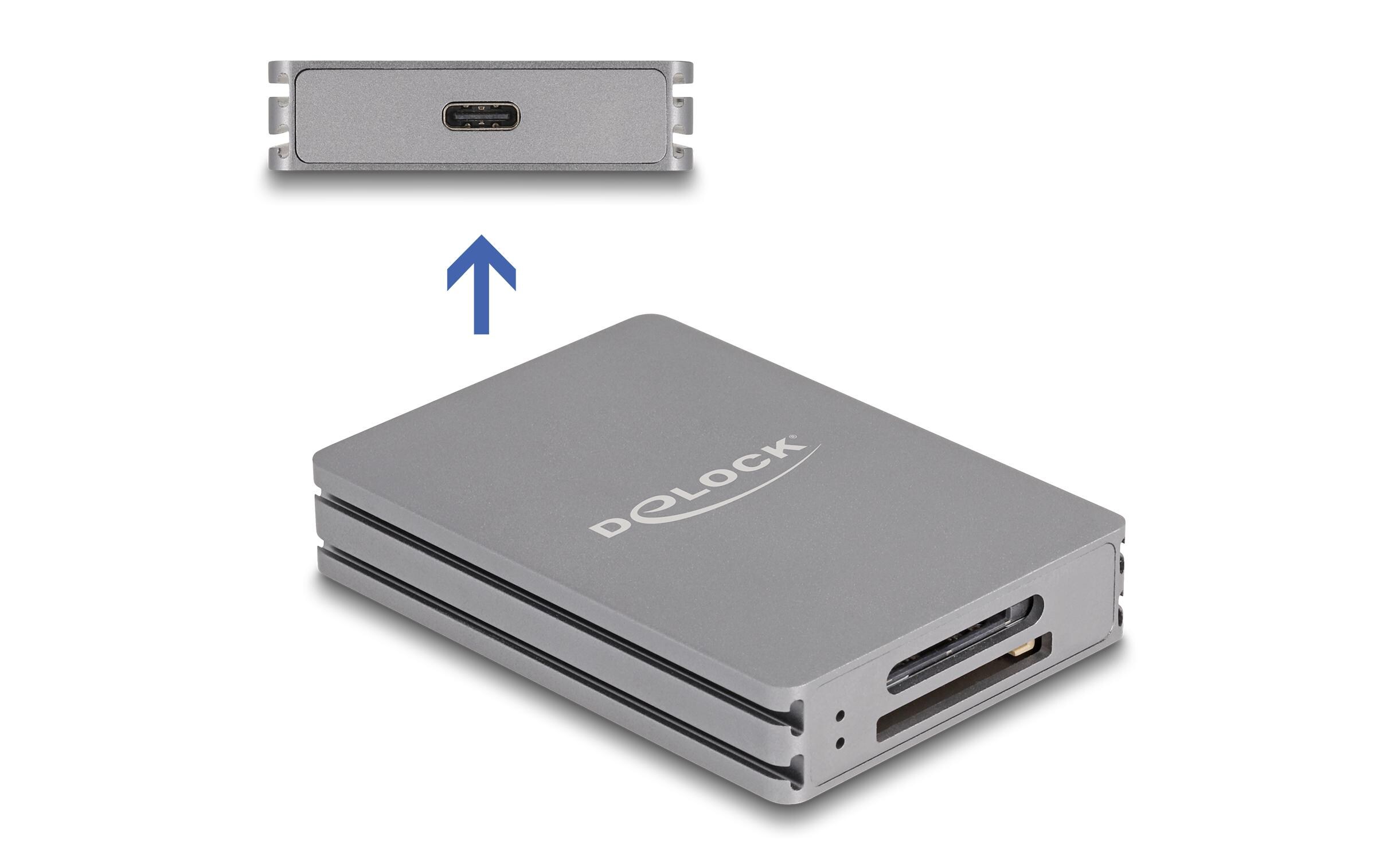 Delock Card Reader Extern 91013 USB Typ-C für SD/CFexpress Typ A