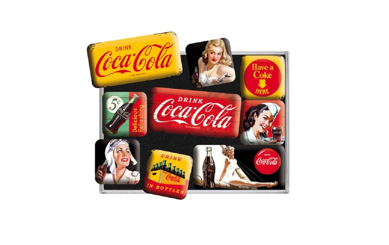 Nostalgic Art Magnet-Set Coca-Cola 1 Stück, Mehrfarbig