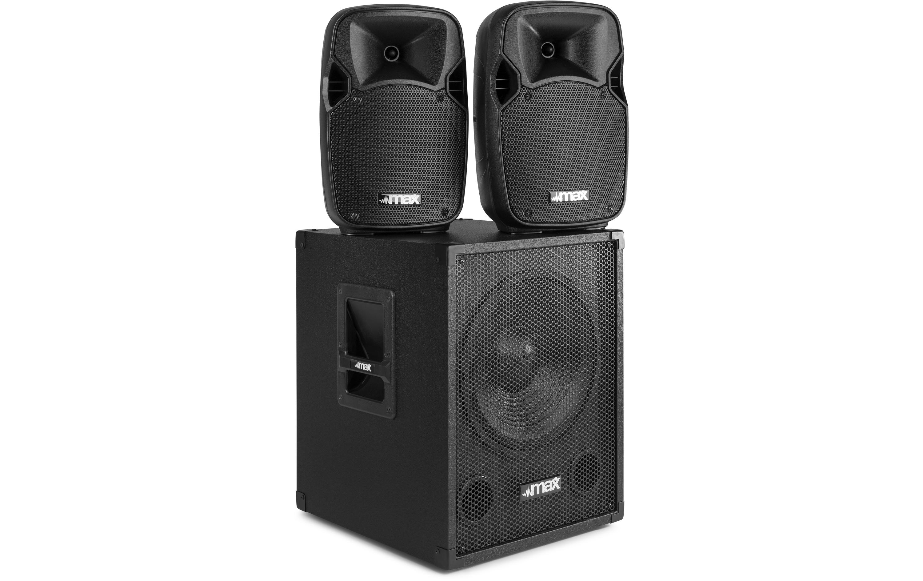 MAX PA-System MX700 Kompaktes 2.1 Soundsystem