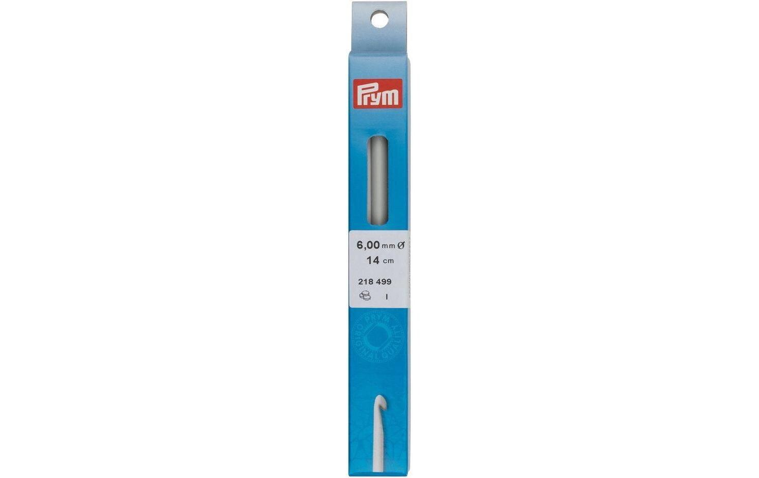 Prym Häkelnadel für Wolle Ø 6 mm x 14 cm, Grau