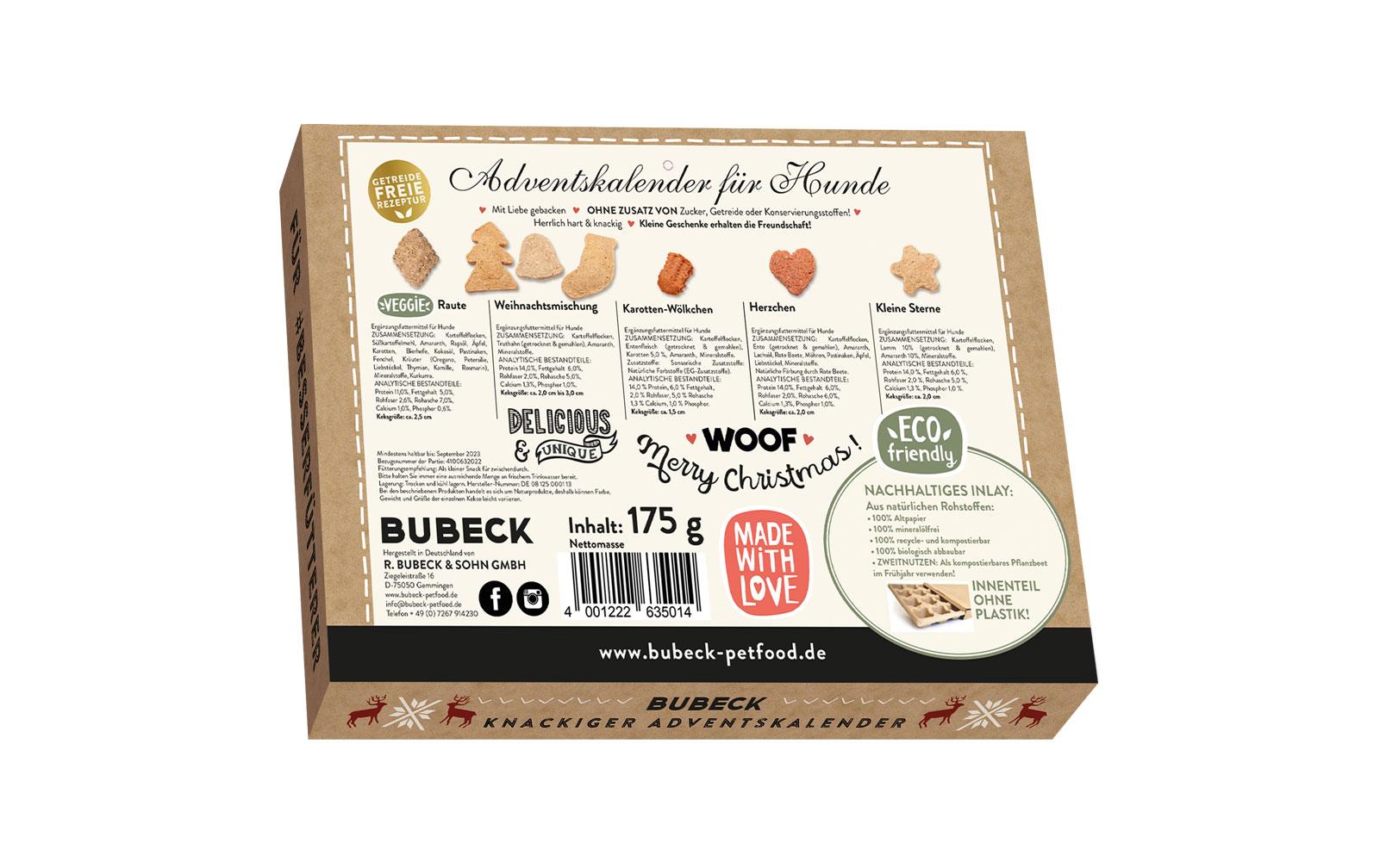 Bubeck Adventskalender Hipster 175 g