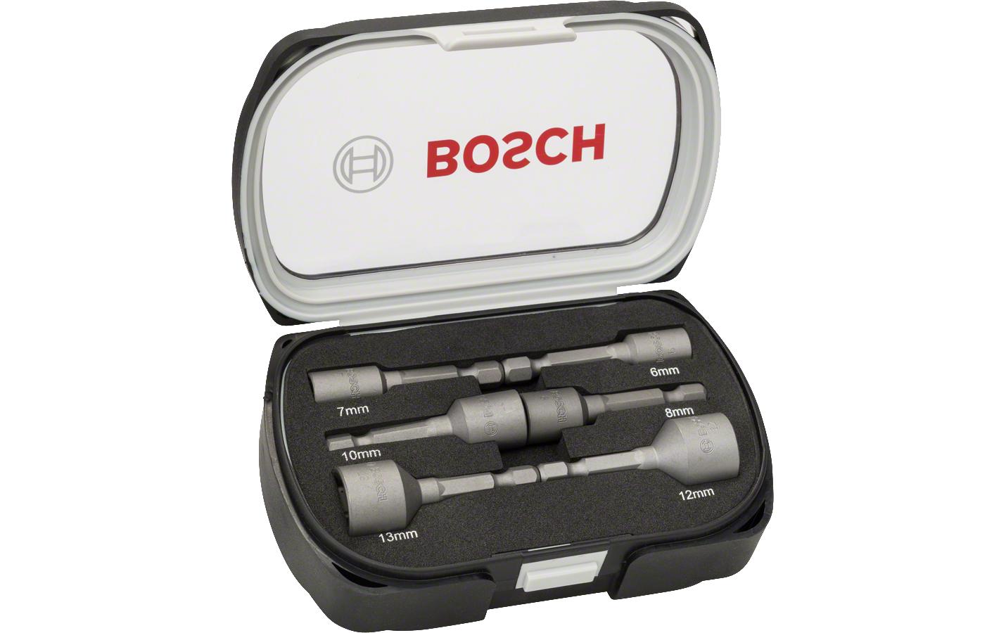 Bosch Professional Steckschlüssel-Set 1/4 Aufnahme 6-teilig