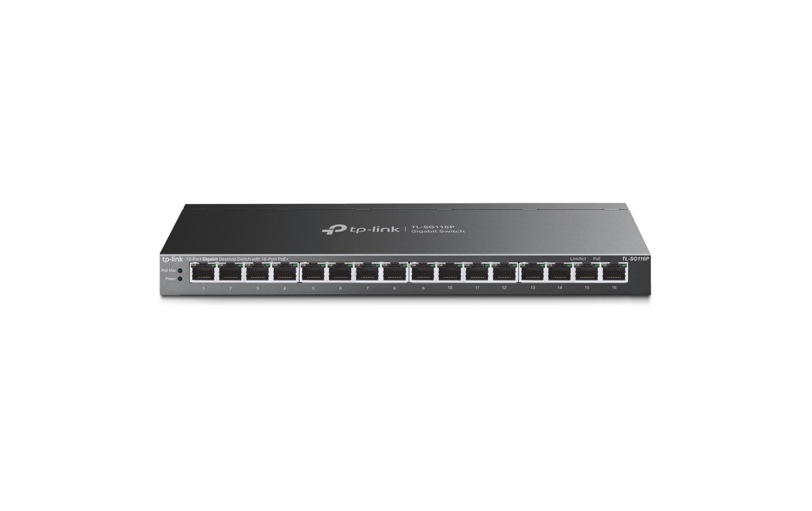 TP-Link PoE+ Switch TL-SG116P 16 Port