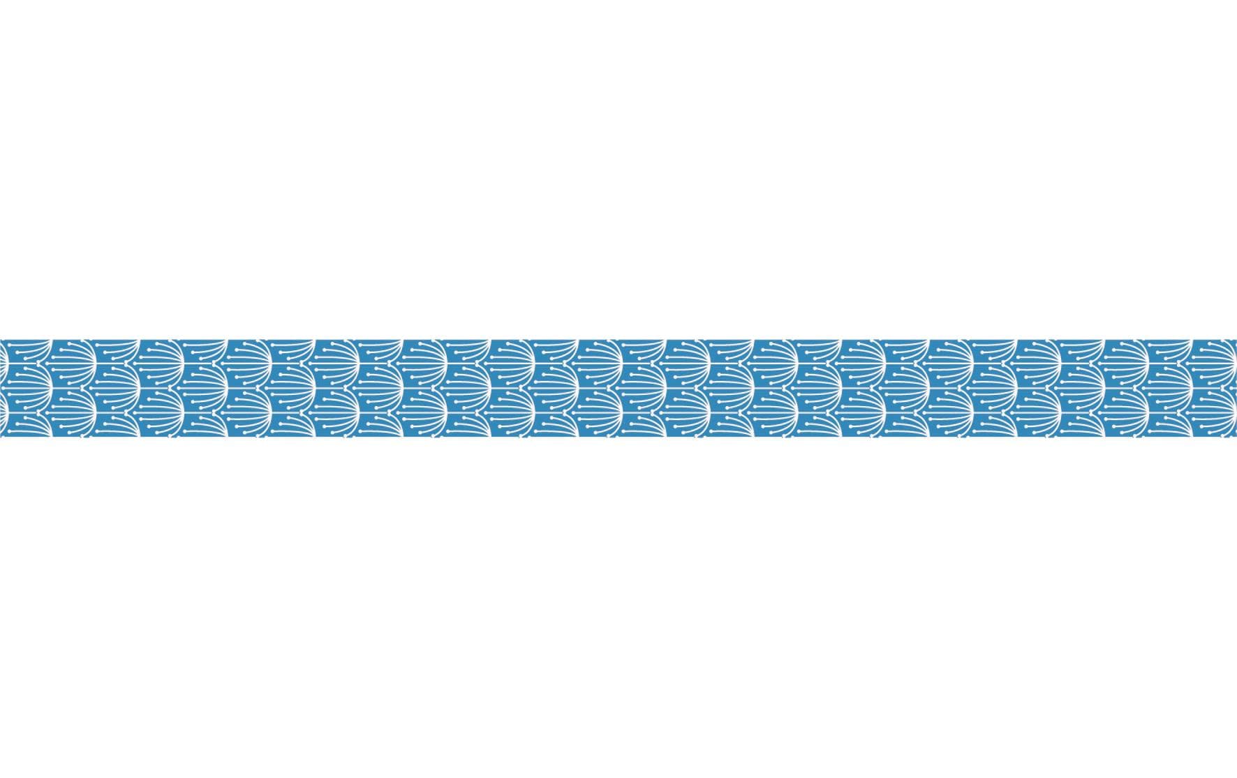 Heyda Washi Tape Blumen mini Blau