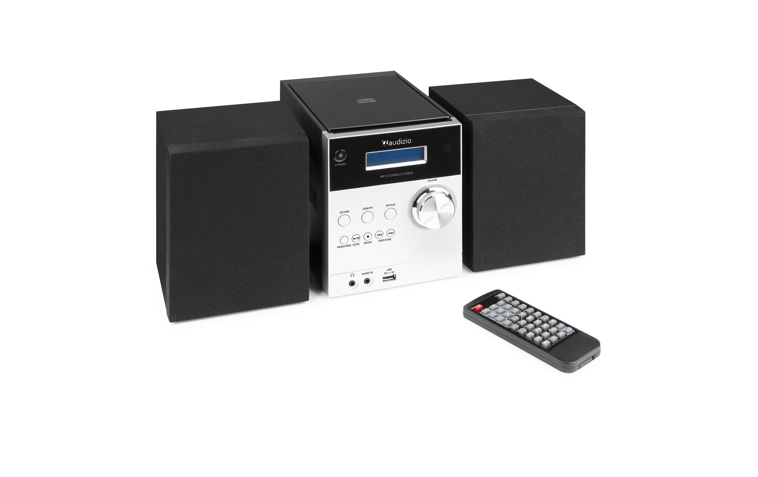 Audizio Micro-HiFi Anlage Metz Aluminium