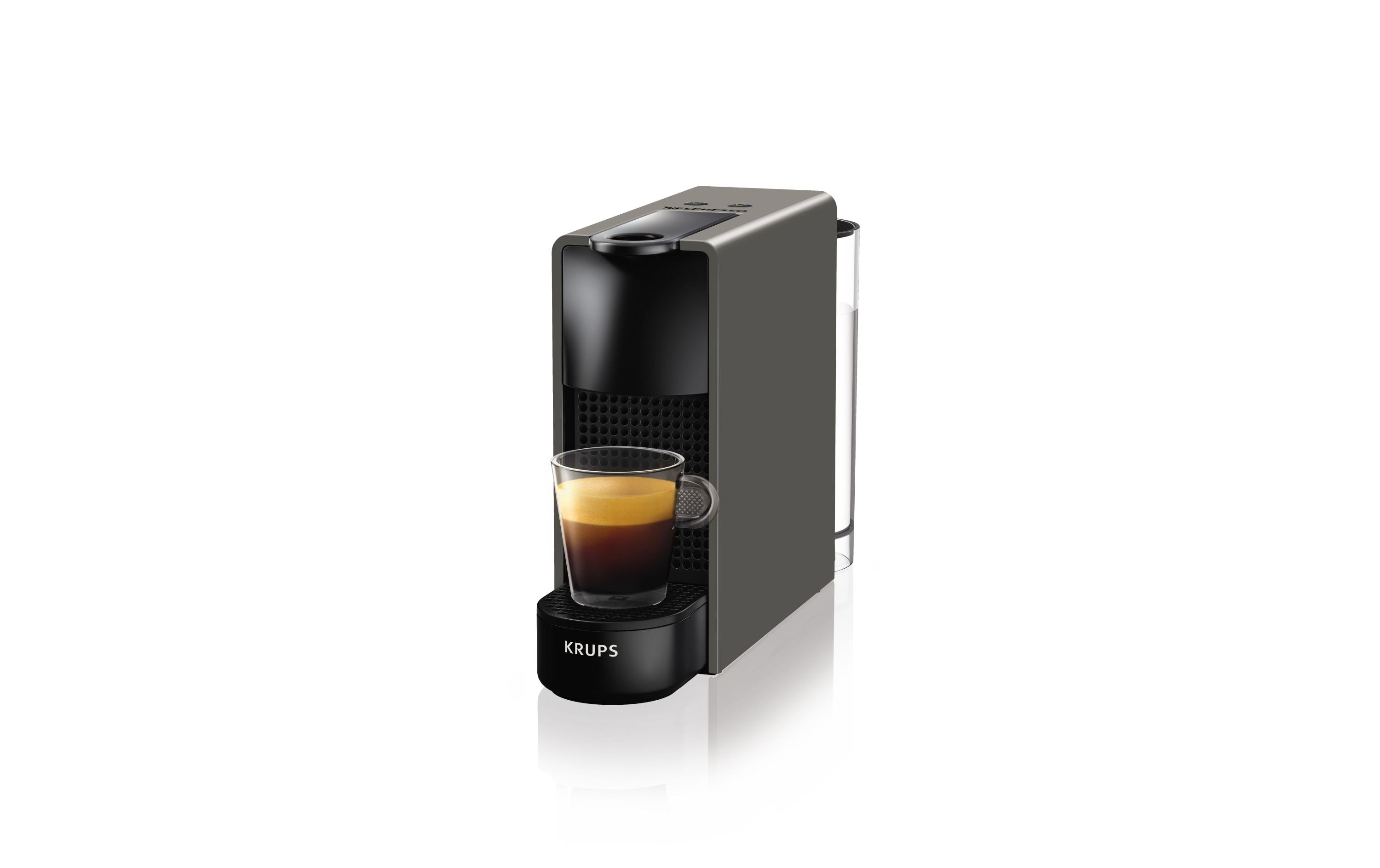 Krups Kaffeemaschine Nespresso Essenza Mini XN110B Grau/Schwarz