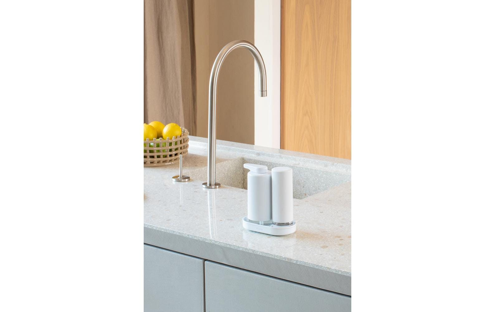 Brabantia Seifenspender-Set Sink Style 400 ml, Weiss