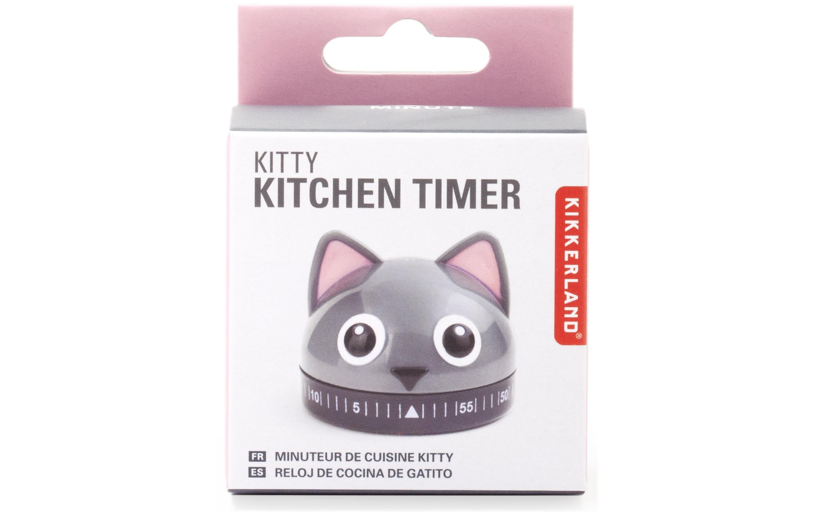 Kikkerland Küchentimer Katze Grau