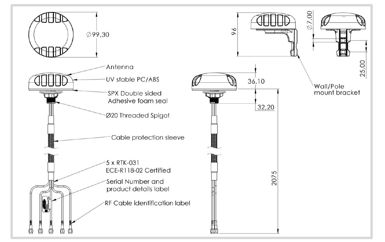 USL 5G/LTE-Antenne USL-1007341 SMA 6 dBi Rundstrahl