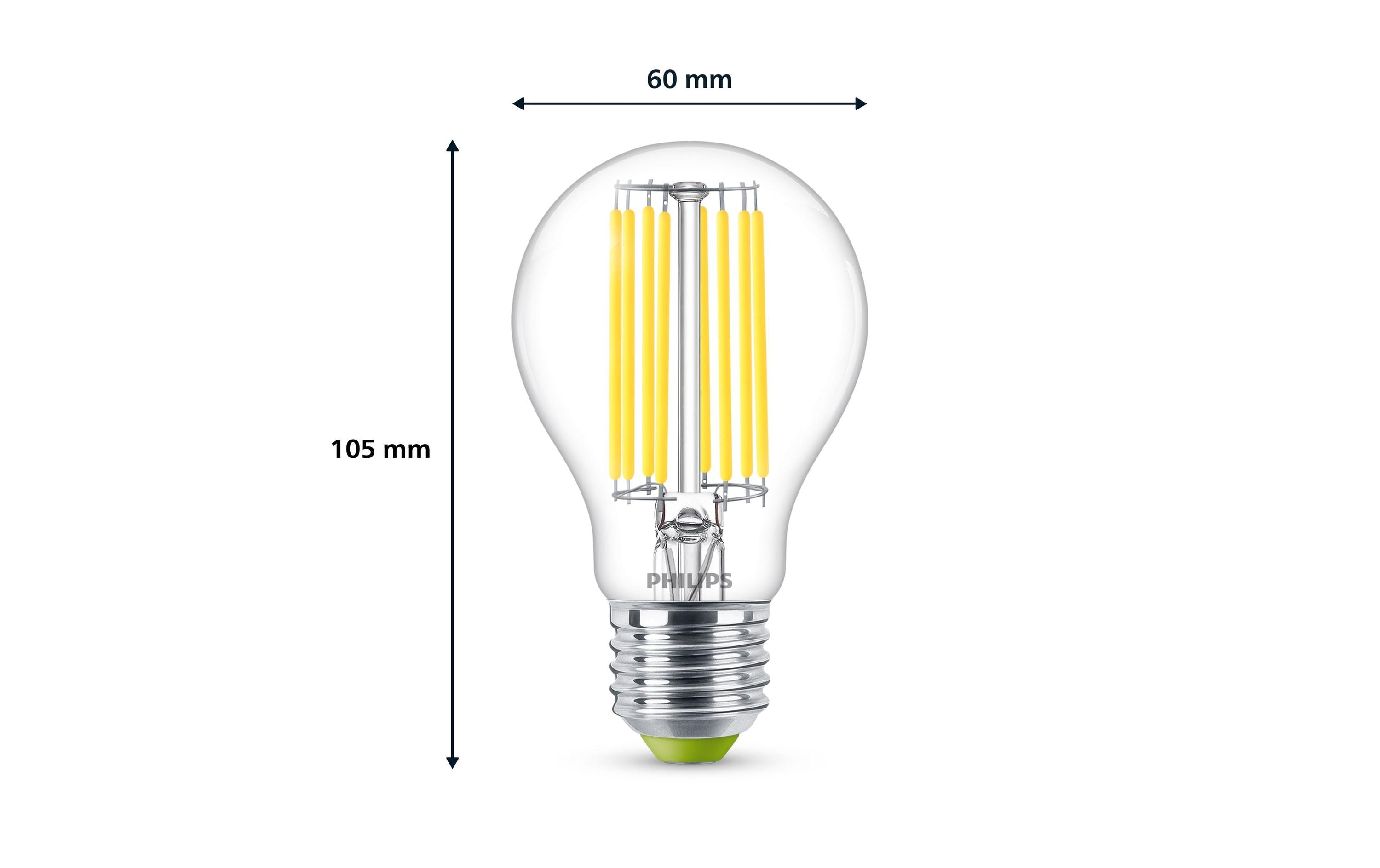 Philips Lampe E27 LED, Ultra-Effizient, Neutralweiss, 60W Ersatz