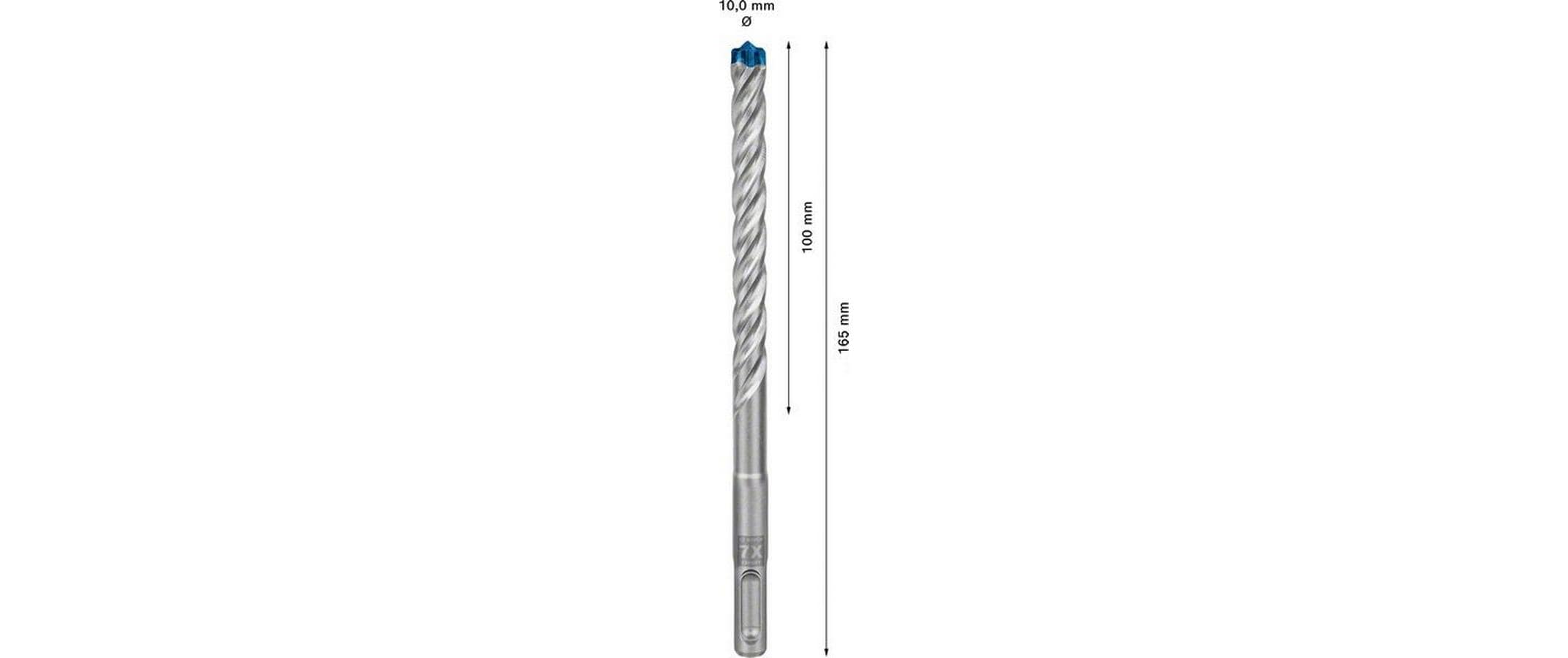 Bosch Professional Hammerbohrer EXPERT SDS plus-7X, 10 x 100 x 165 mm