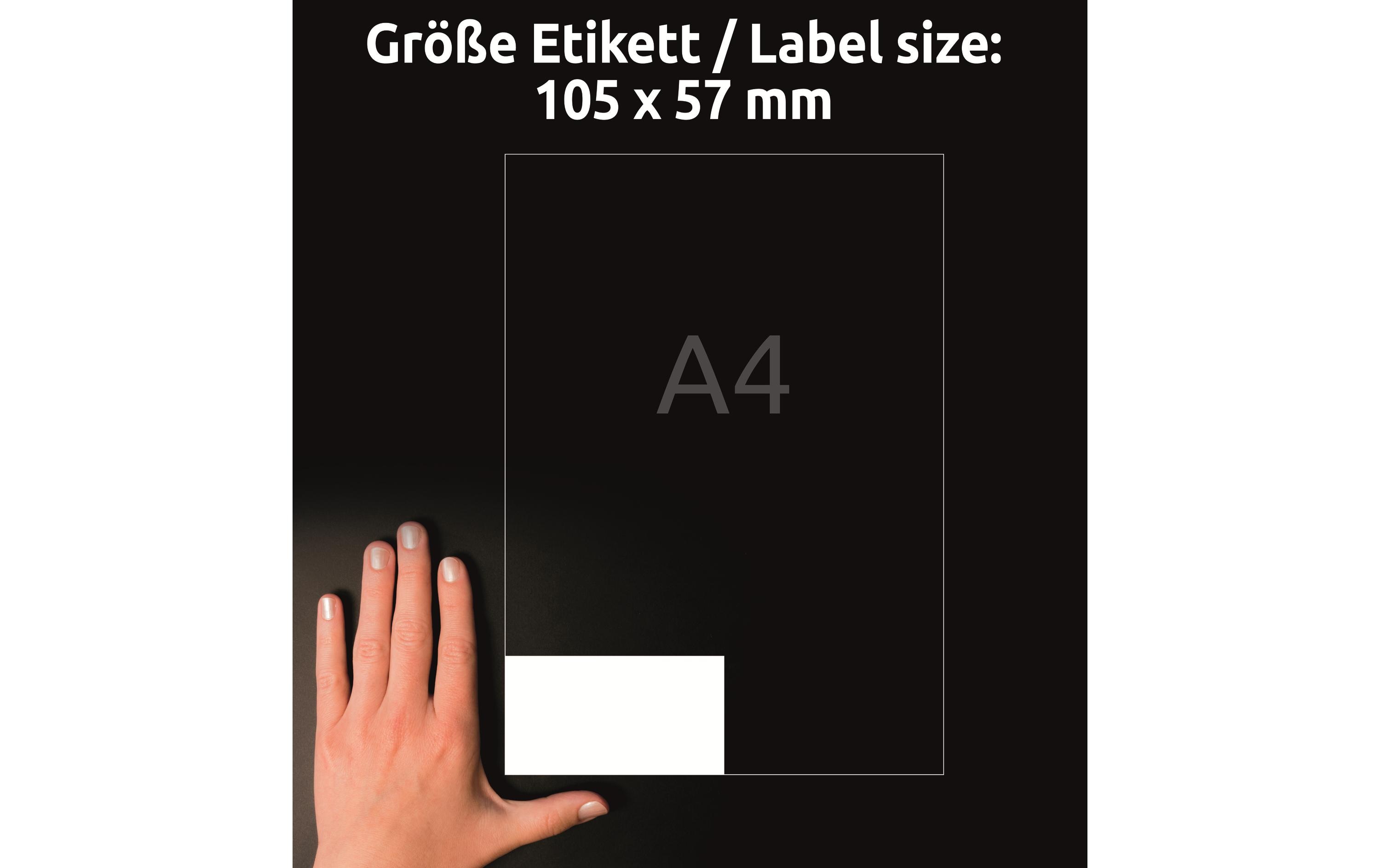 Avery Zweckform Universal-Etiketten 3425 105 x 57 mm, 100 Blatt