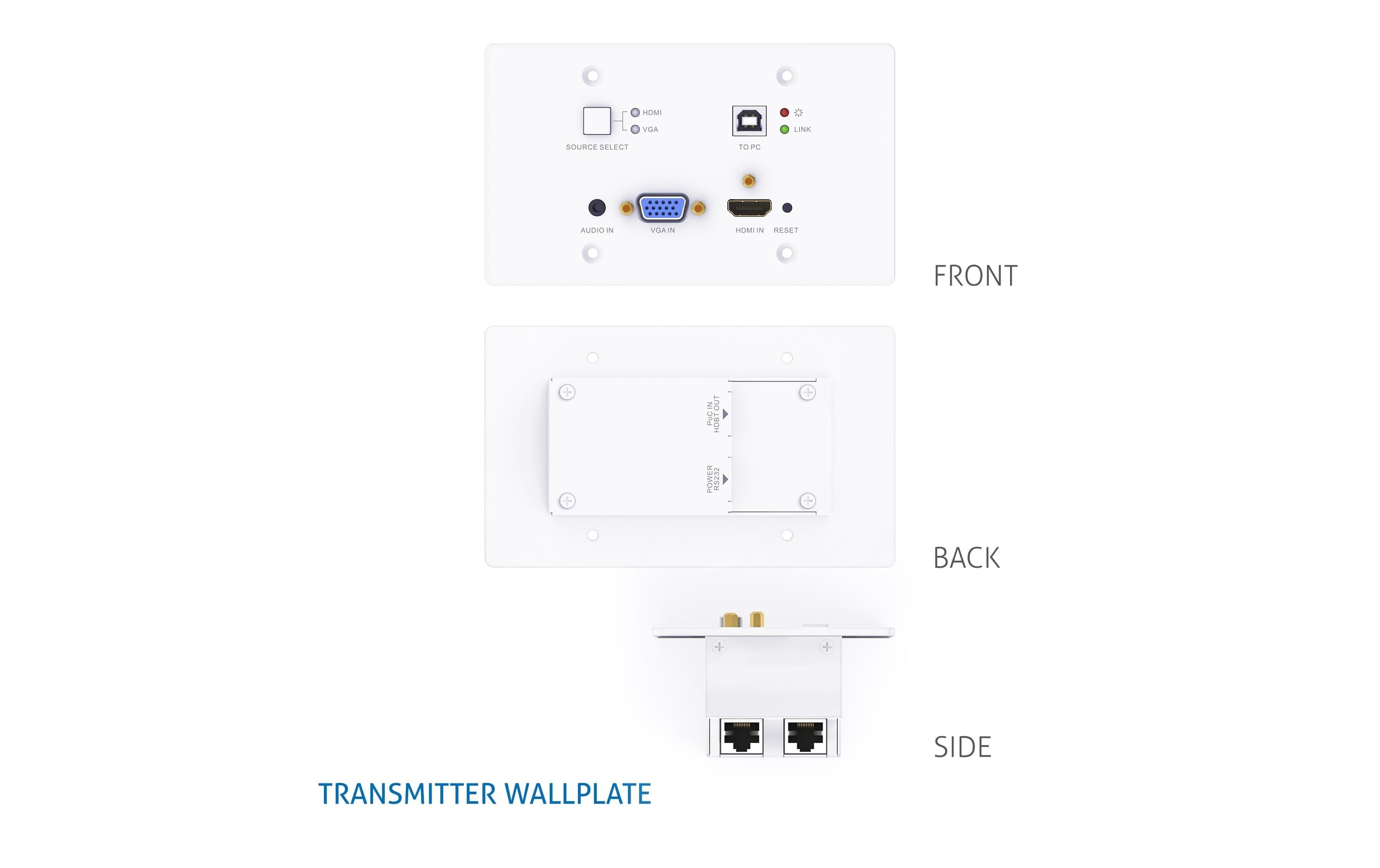 PureTools AV-Verteilungssystem PT-PK100 HDMI, VGA, HDBaseT