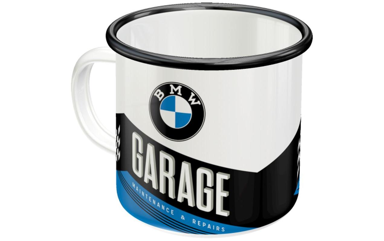 Nostalgic Art Universaltasse BMW Garage 360 ml, 1 Stück, Schwarz/Weiss