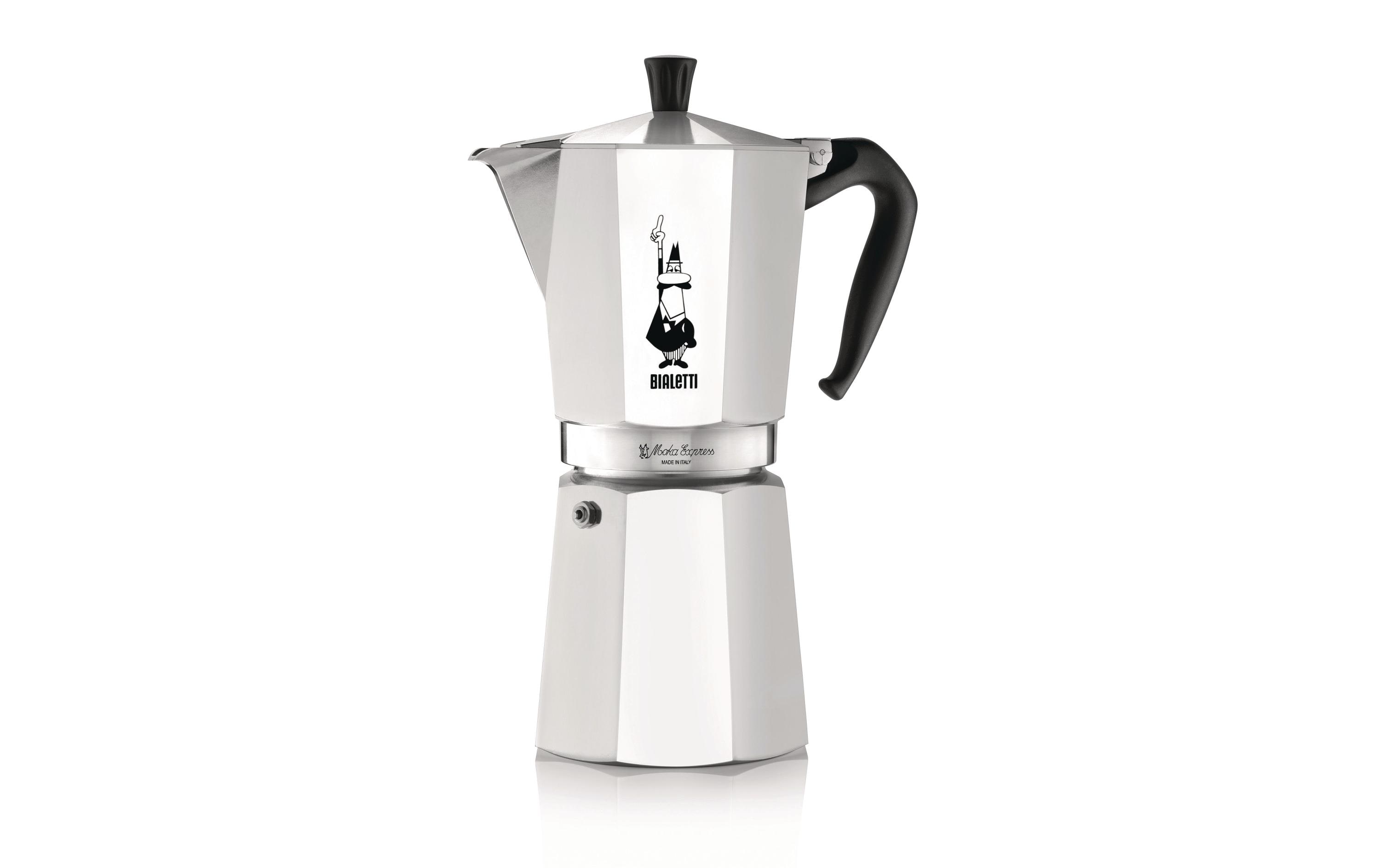 Bialetti Espressokocher Moka Express 18 Tassen, Silber