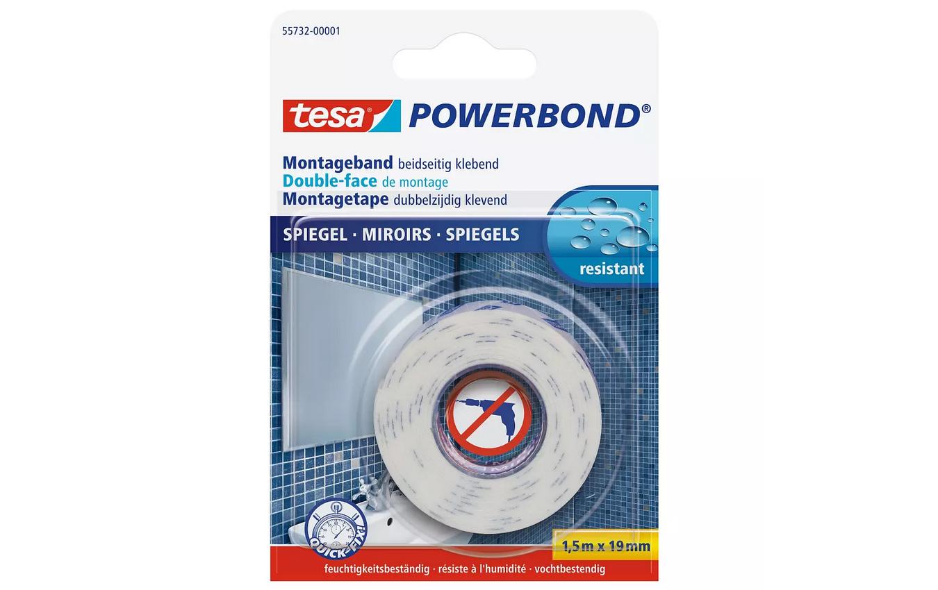 tesa Montageband Powerbond Spiegel 1.5 m x 19 mm