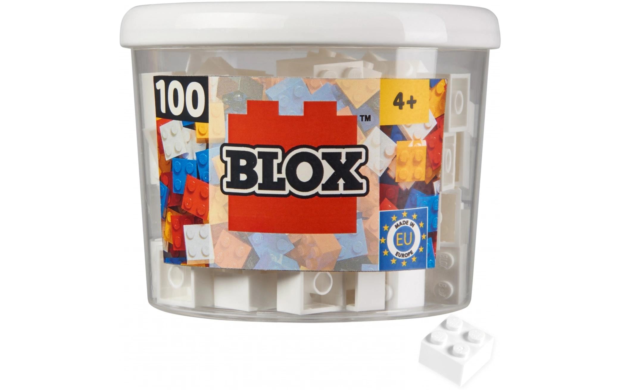 BLOX Bausteine 100 weisse 4er Steine