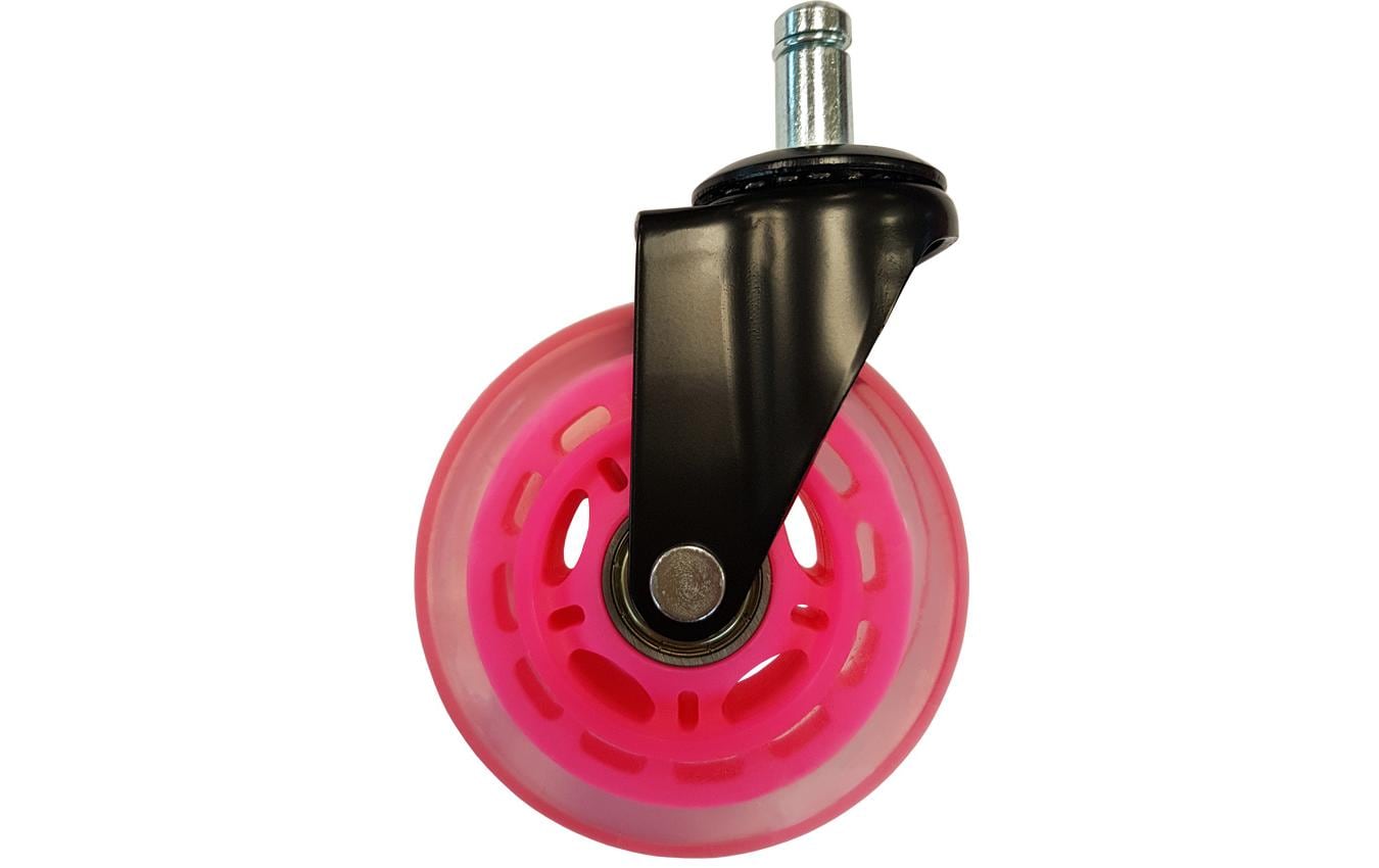 LC-Power Gaming Stuhlrollen 5er Set Pink