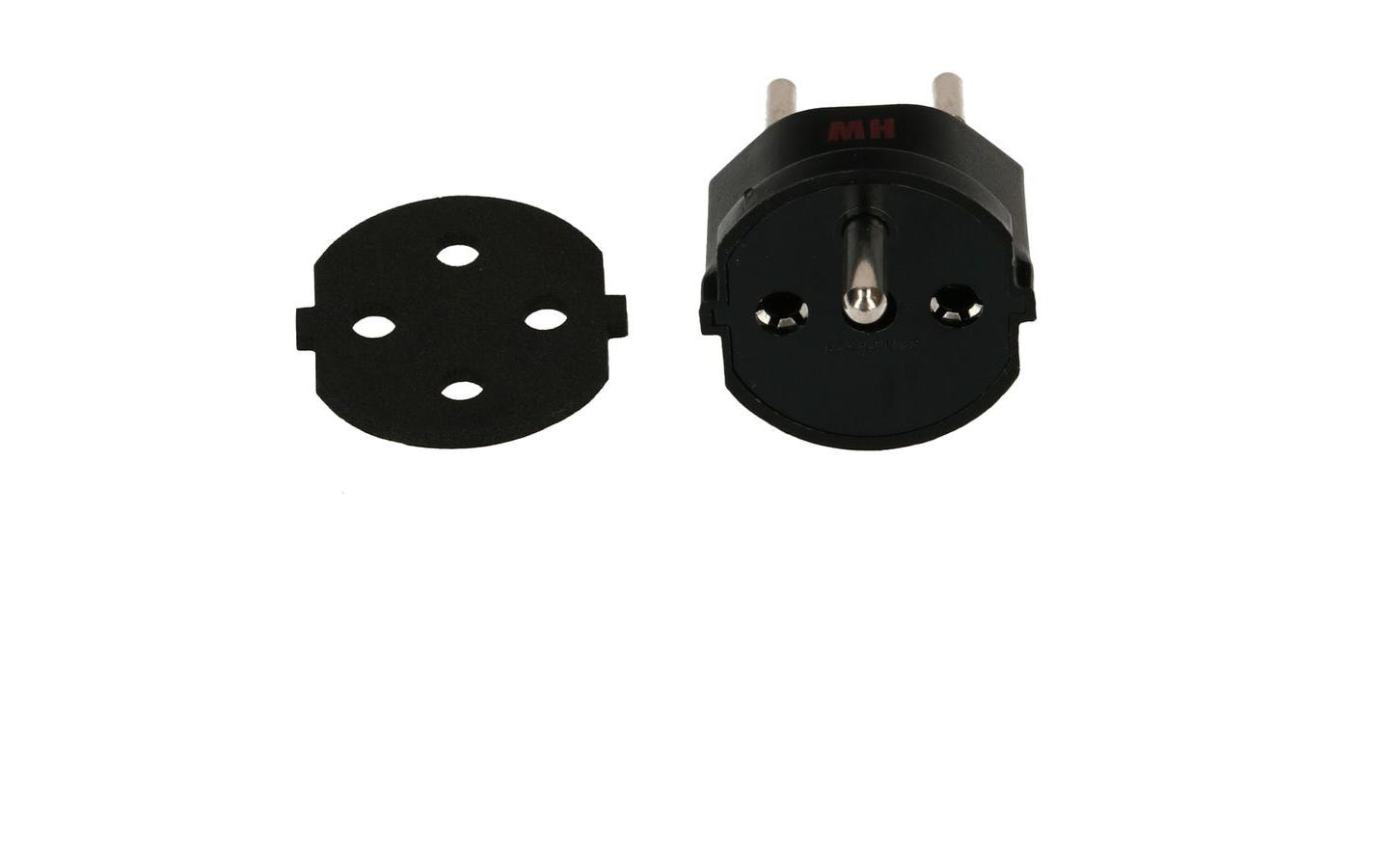 STEFFEN Fixadapter SchuKo Konturenstecker – T12 IP44 mit Moosgummi