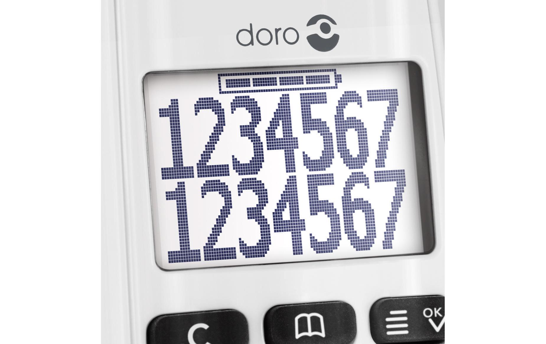 Doro Schnurlostelefon PhoneEasy 110 Duo Weiss