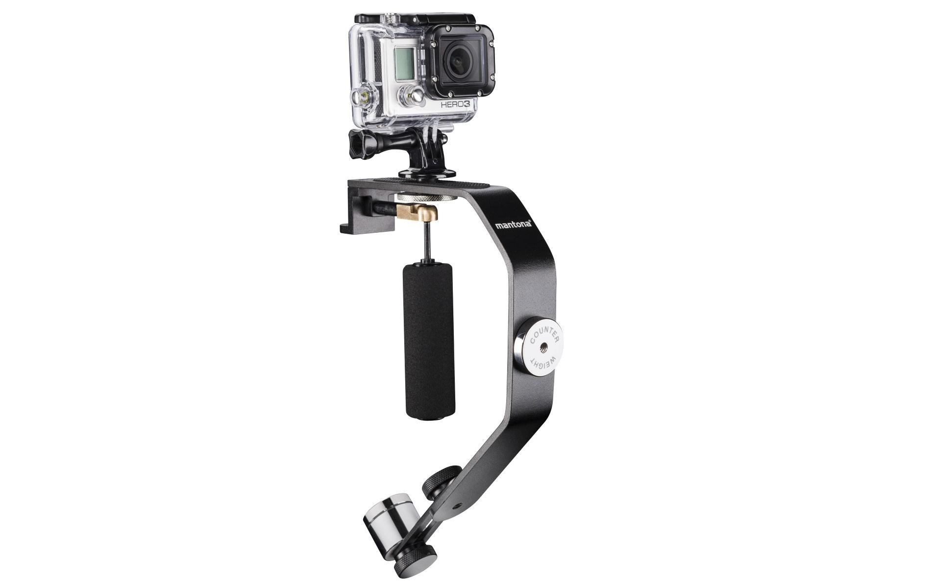 Mantona Schwebestativ für Action Cams und Smartphones