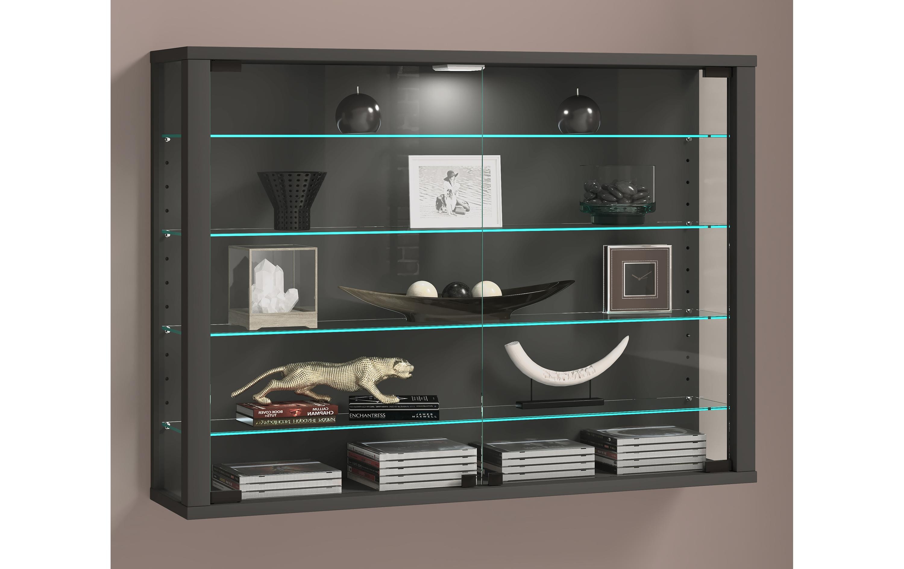 VCM Vitrine Vitrosa L 82.6 x 59.9 cm, Anthrazit