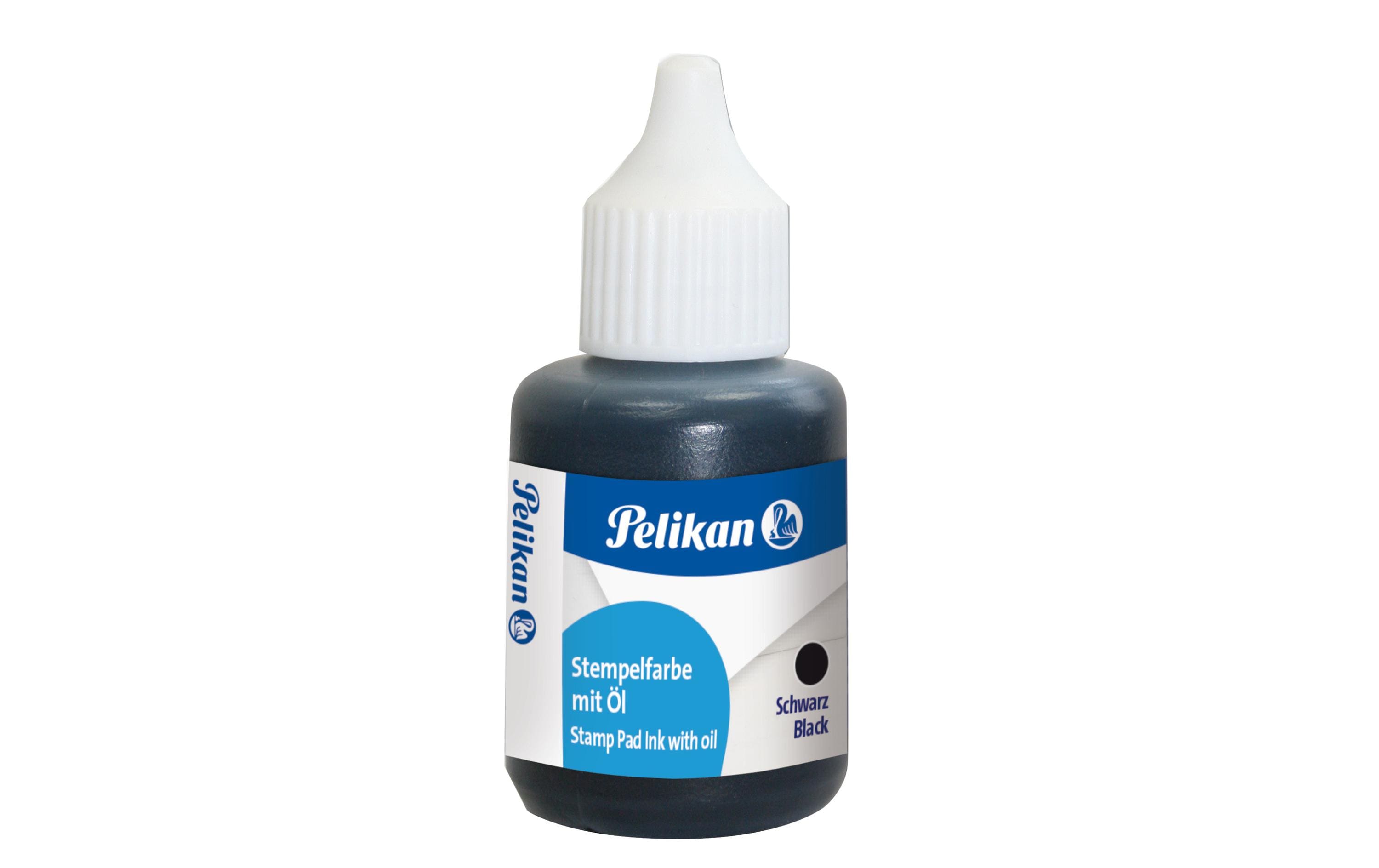 Pelikan Stempelfarbe mit Öl 30 ml, Schwarz