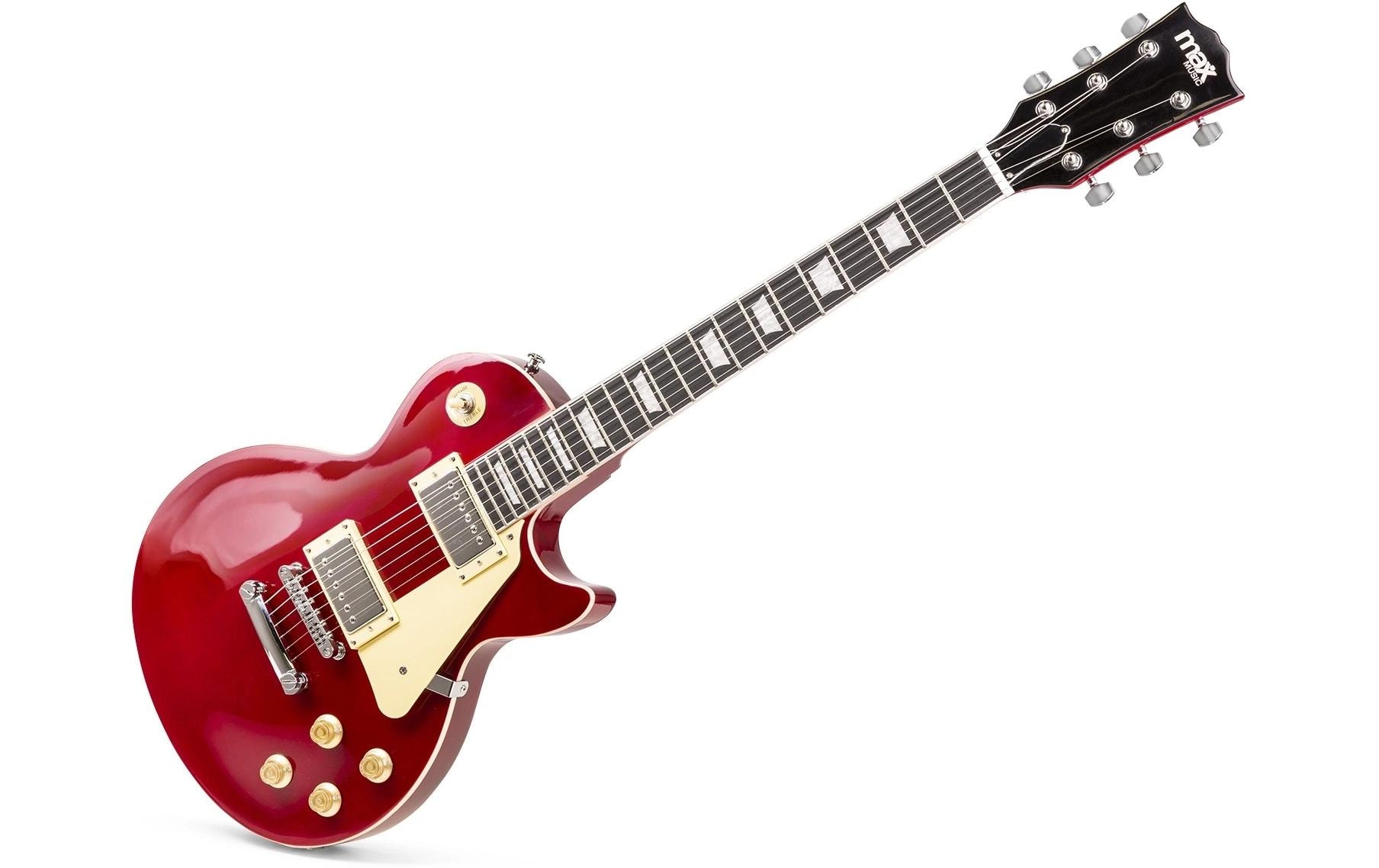 MAX E-Gitarre GigKit LP Style Rot