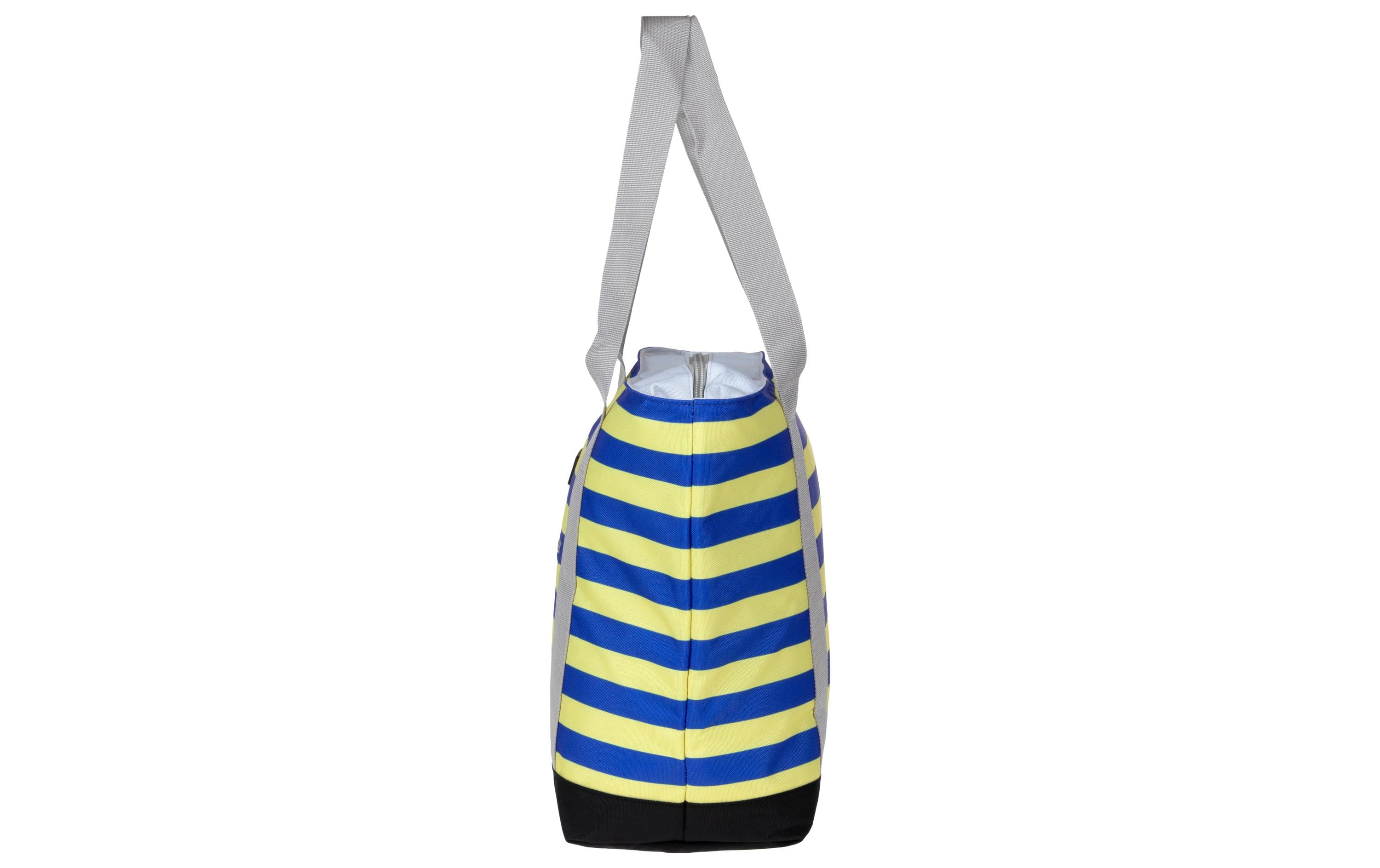 KOOR Kühltasche Shopper Strisce Giallo / Blu