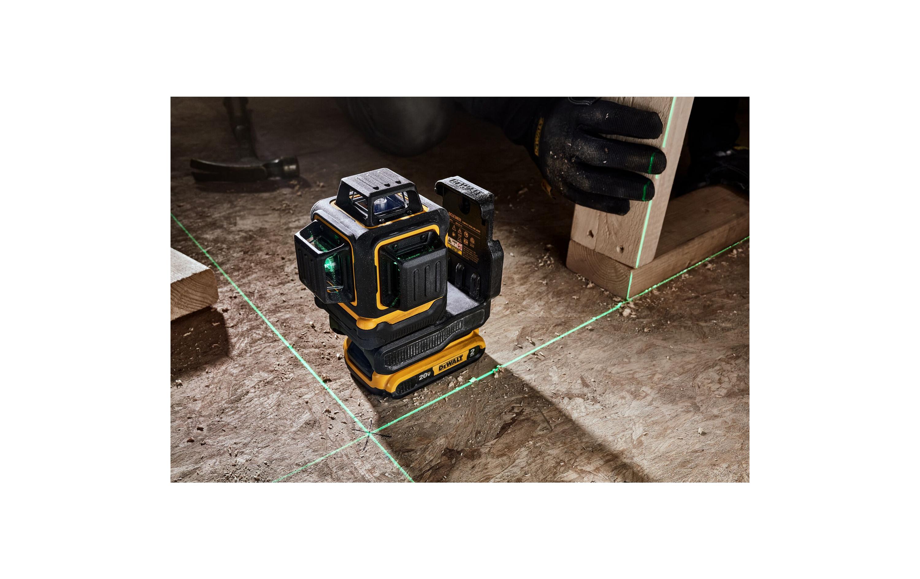 DeWalt Akku-Linienlaser 18 V, 3x 360 °, 40 m