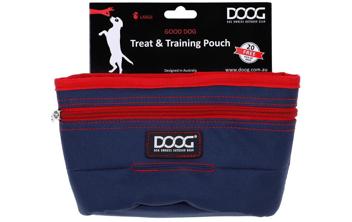 Doog Treat Pouch L Navy / Rot