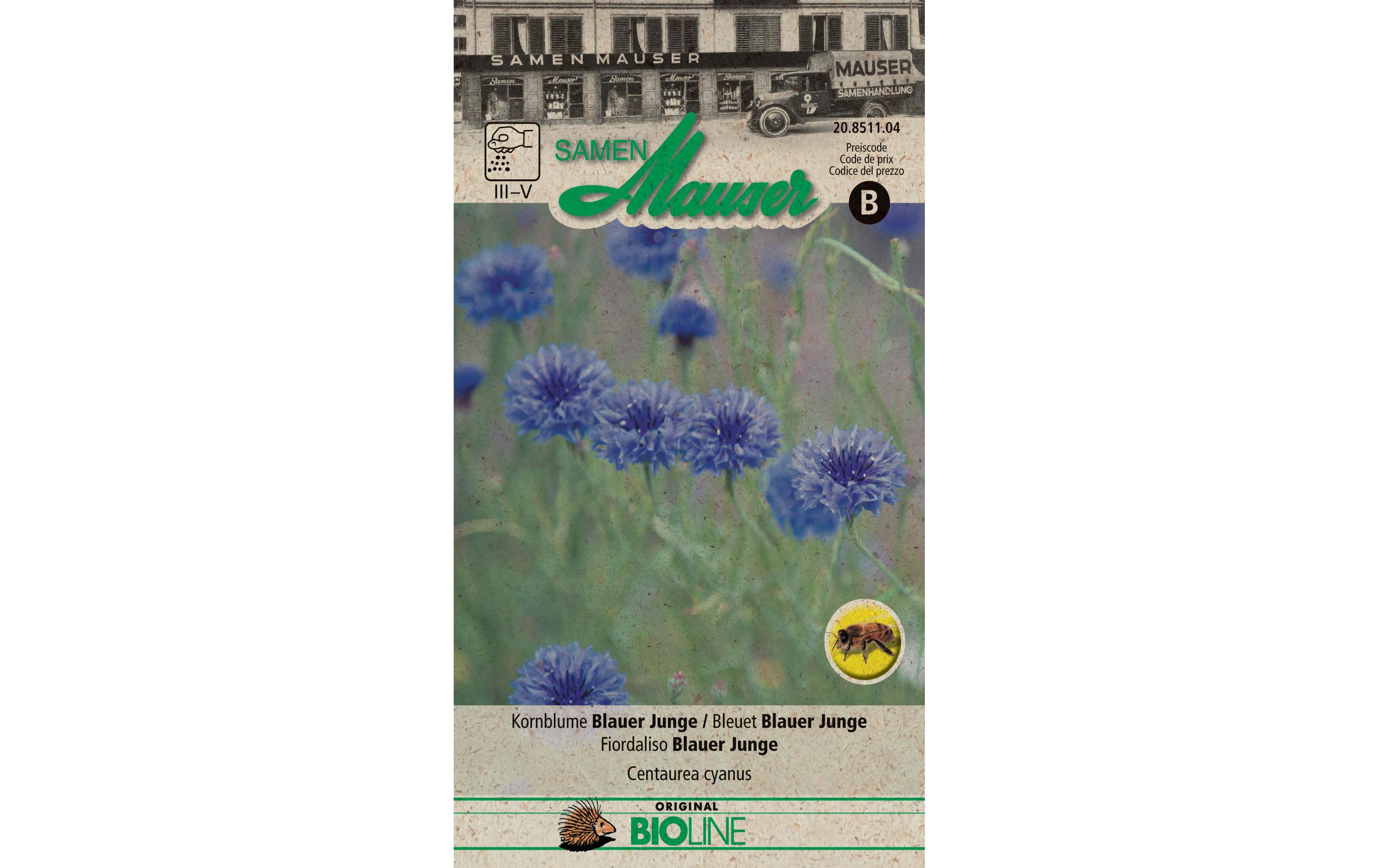 Samen Mauser Saatgut Kornblume Blauer Junge